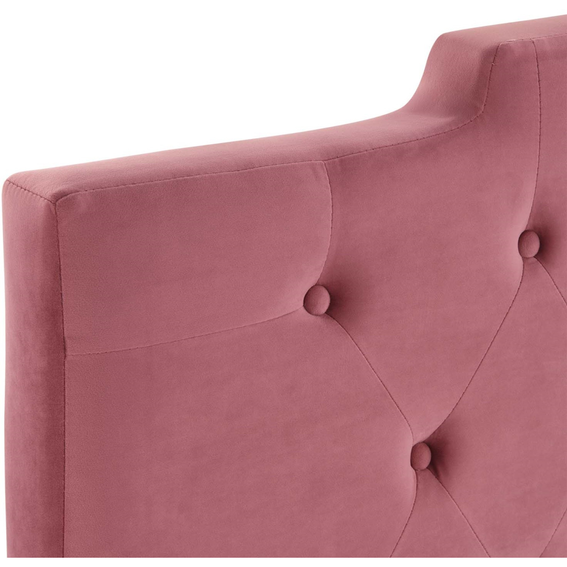 Juliet Tufted King/California King Performance Velvet Headboard - Dusty Rose