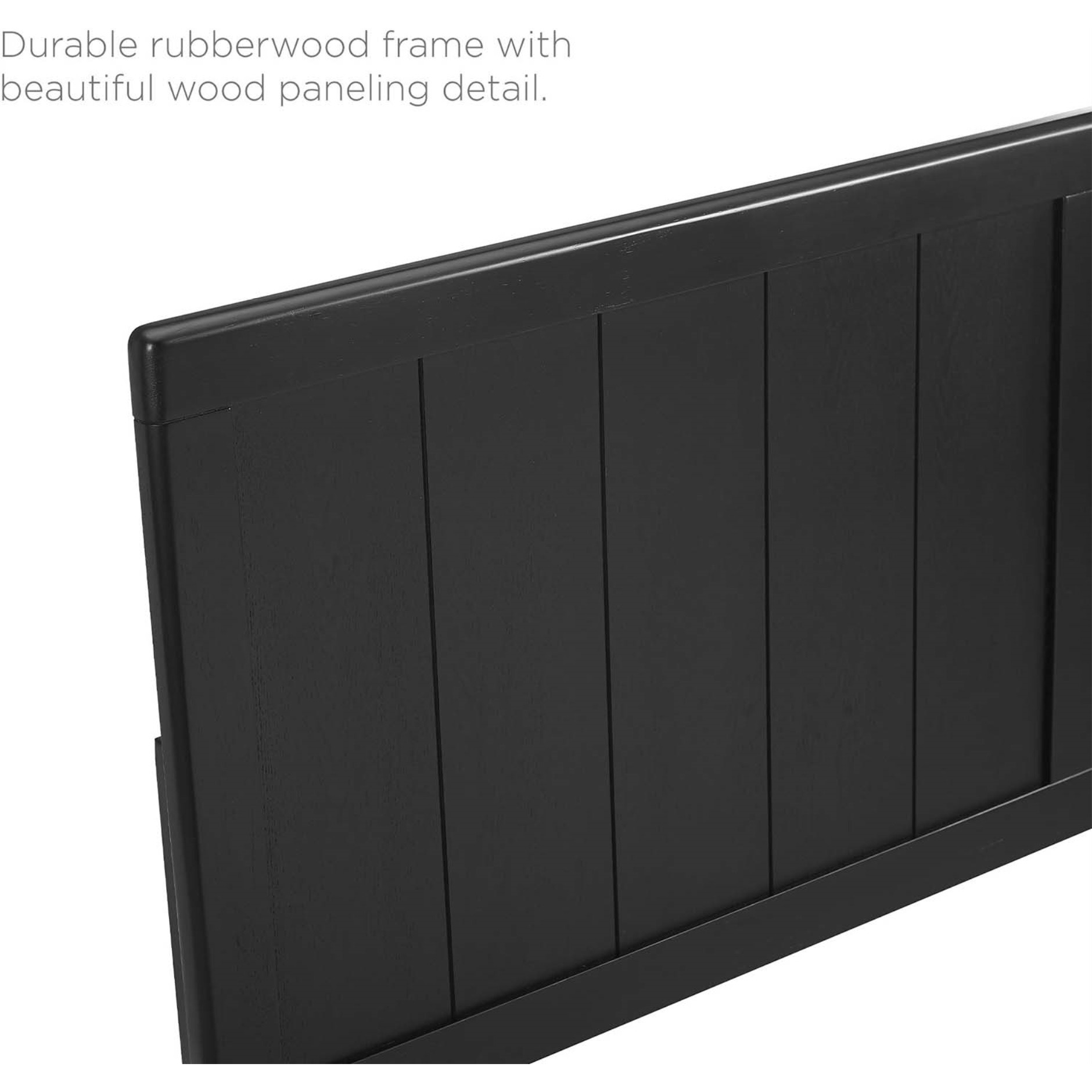 Robbie Full Wood Headboard - Black