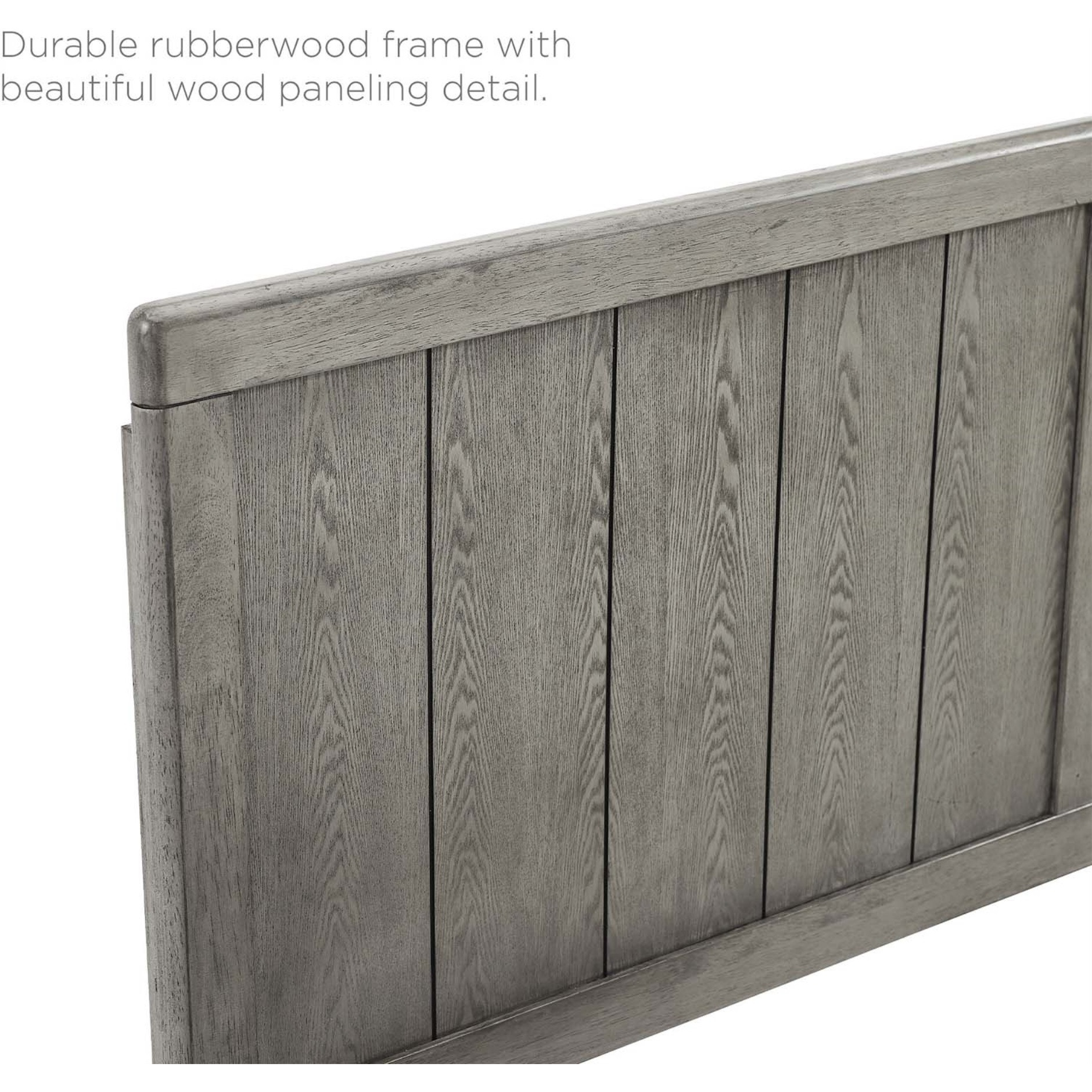Robbie King Wood Headboard - Gray