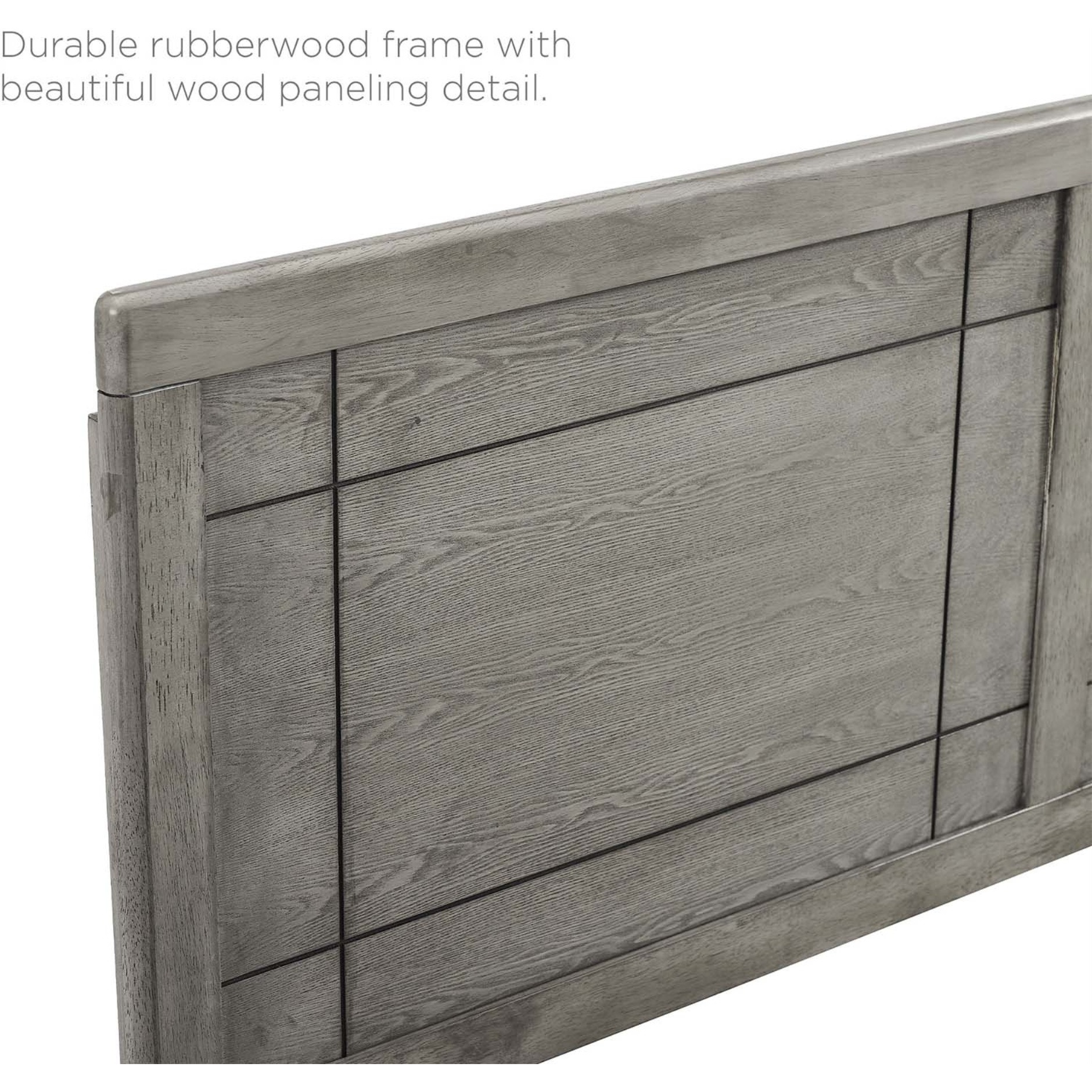 Archie King Wood Headboard - Gray
