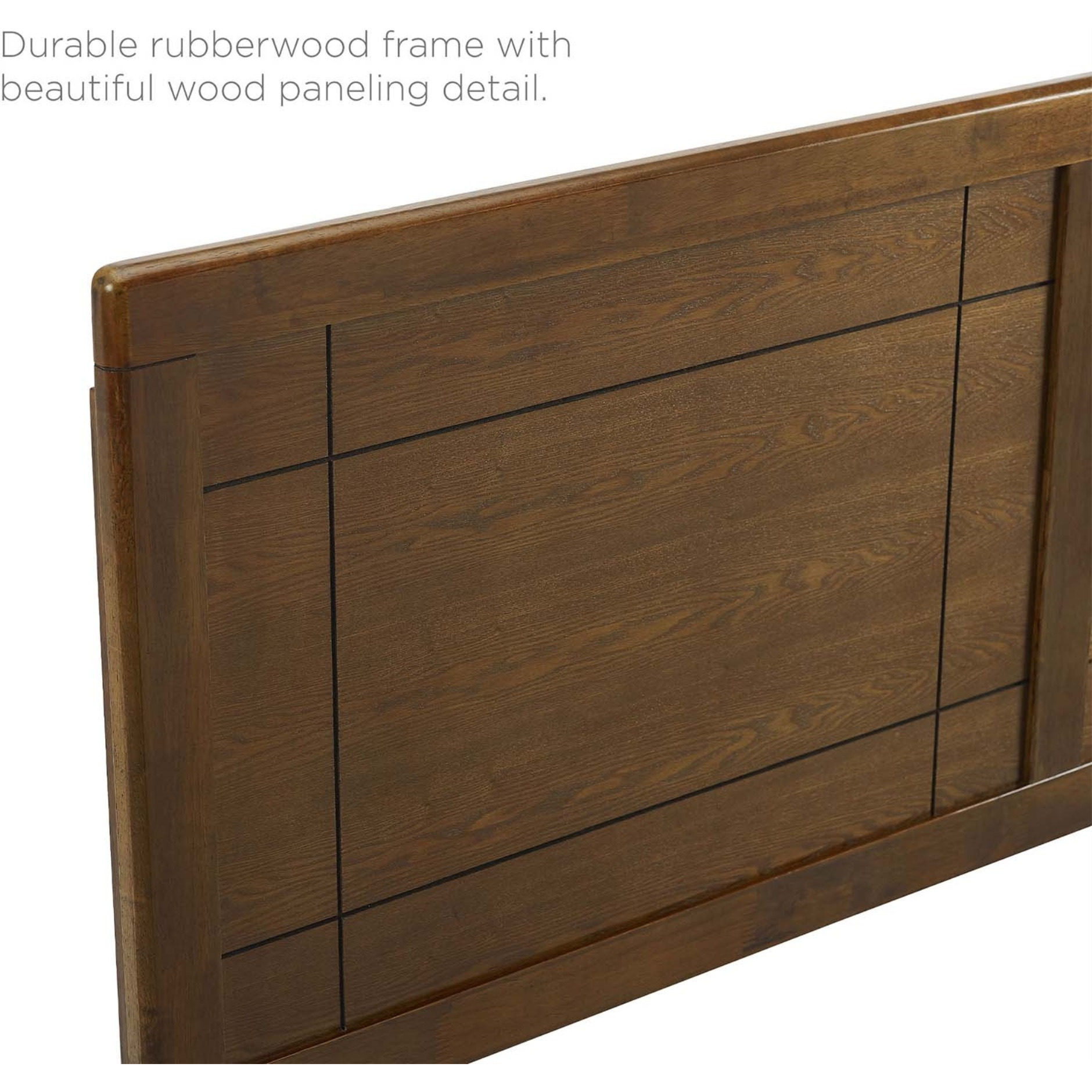 Archie King Wood Headboard - Walnut