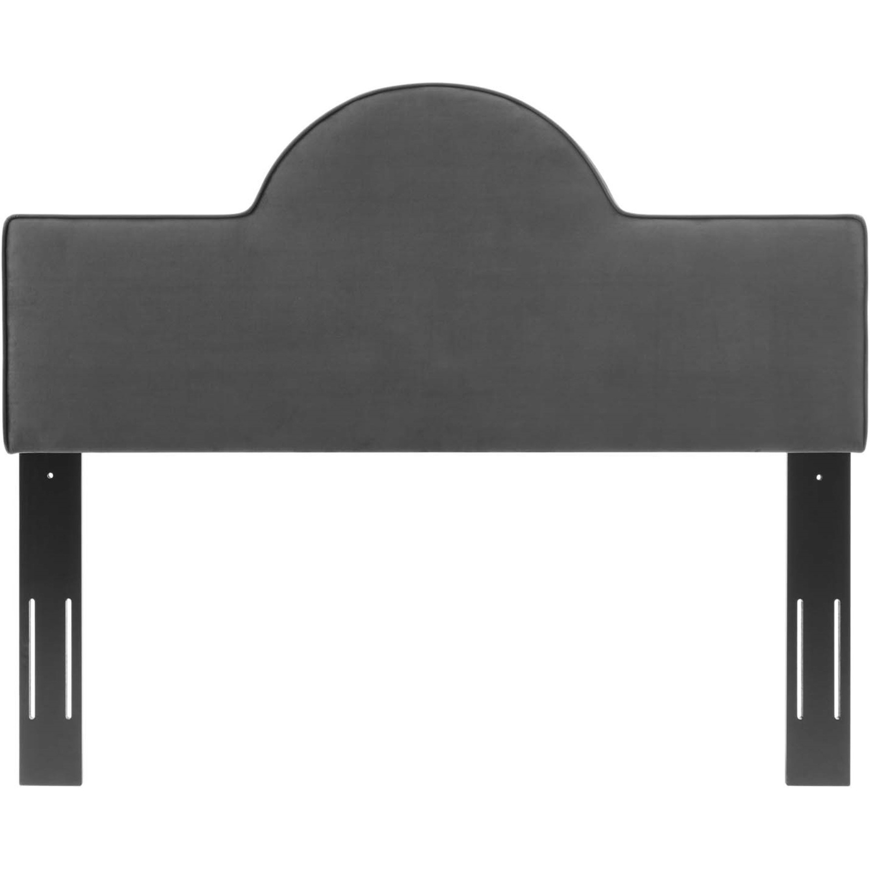 Dawn Twin Performance Velvet Headboard - Charcoal