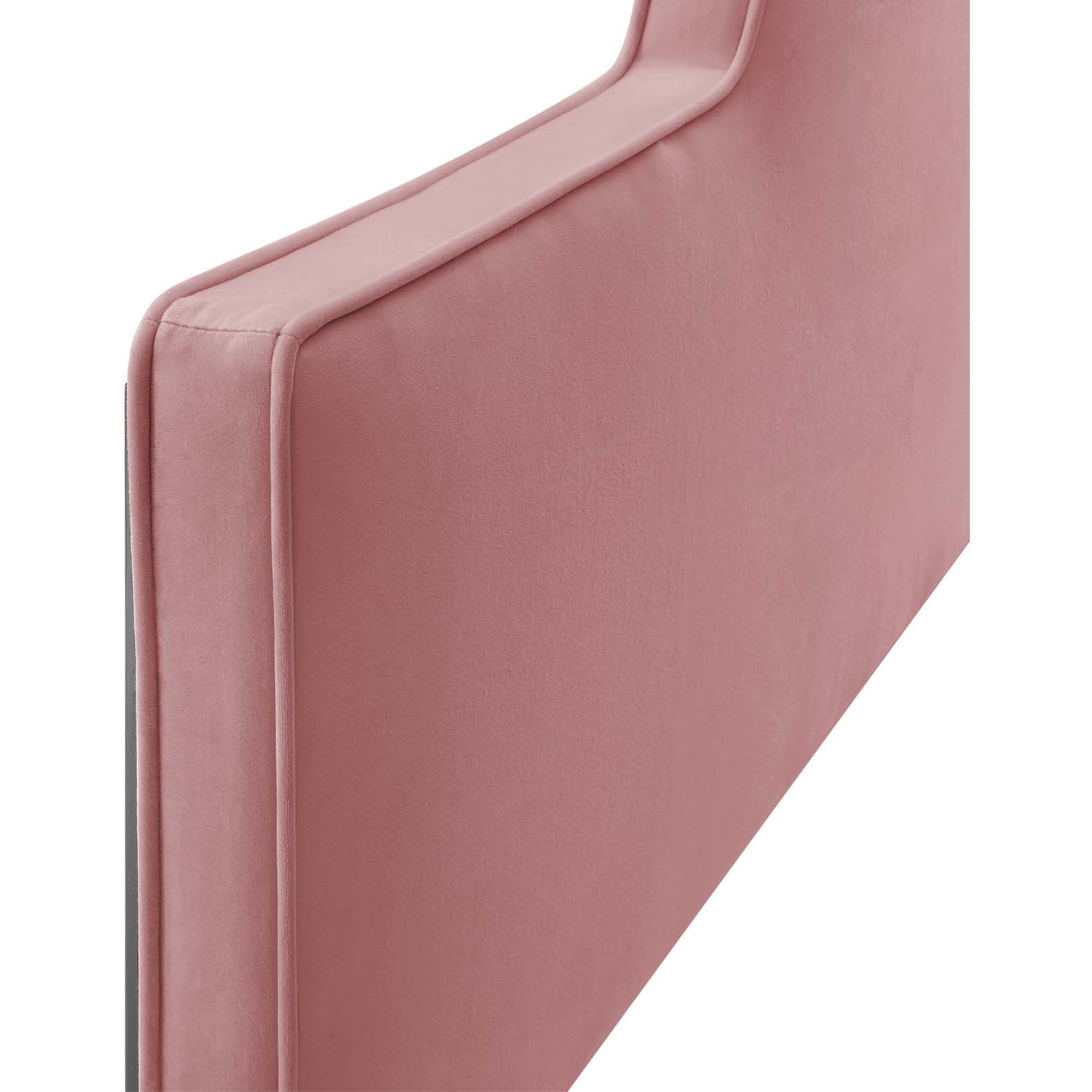 Dawn Twin Performance Velvet Headboard - Dusty Rose