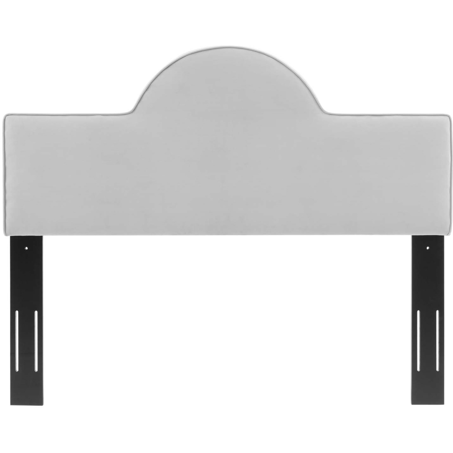 Dawn Full/Queen Performance Velvet Headboard - Light Gray