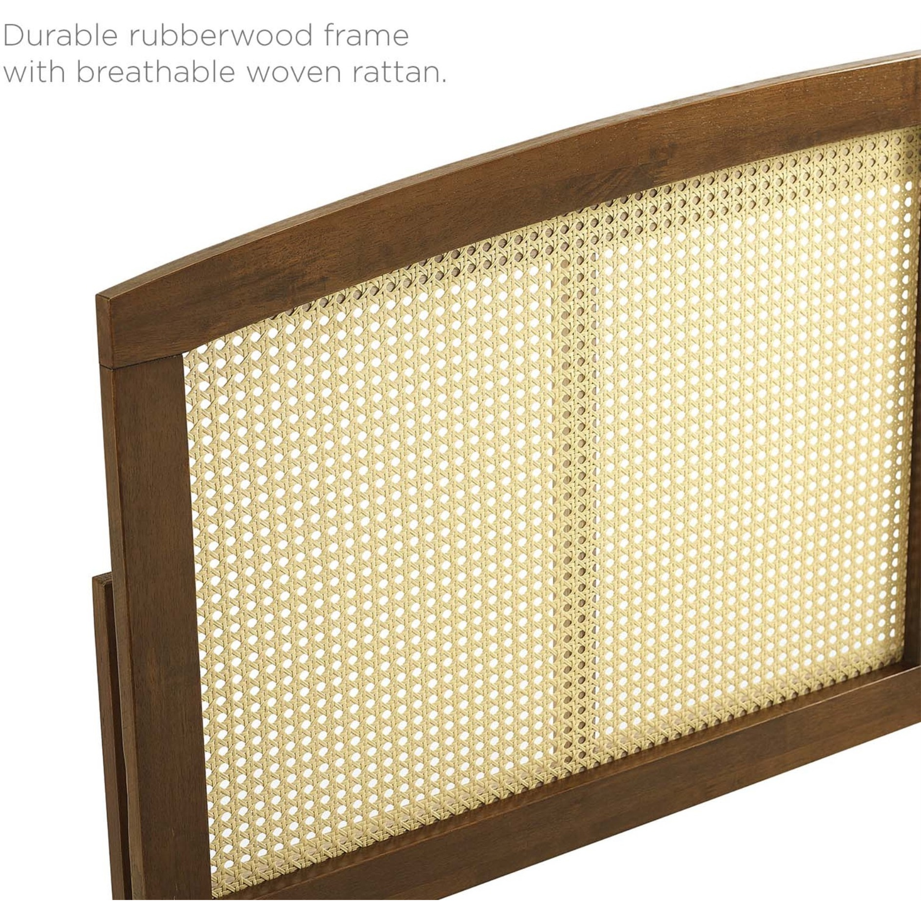 Halcyon Cane Full Headboard - Walnut