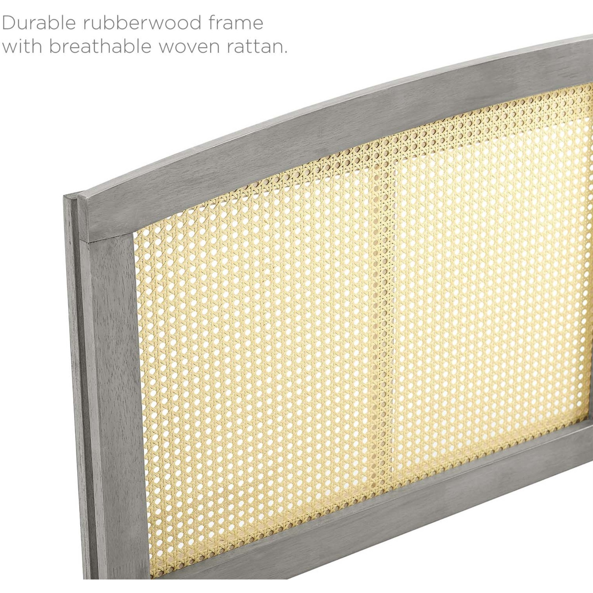 Halcyon Cane Queen Headboard - Gray