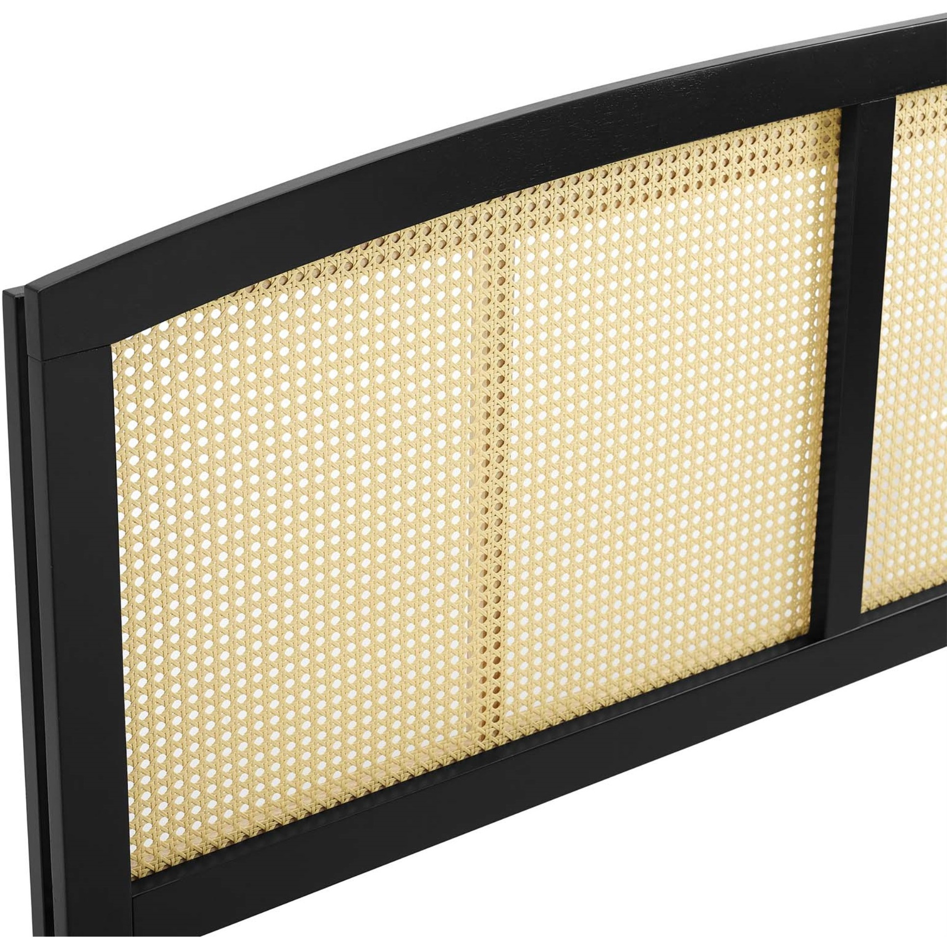 Halcyon Cane King Headboard - Black