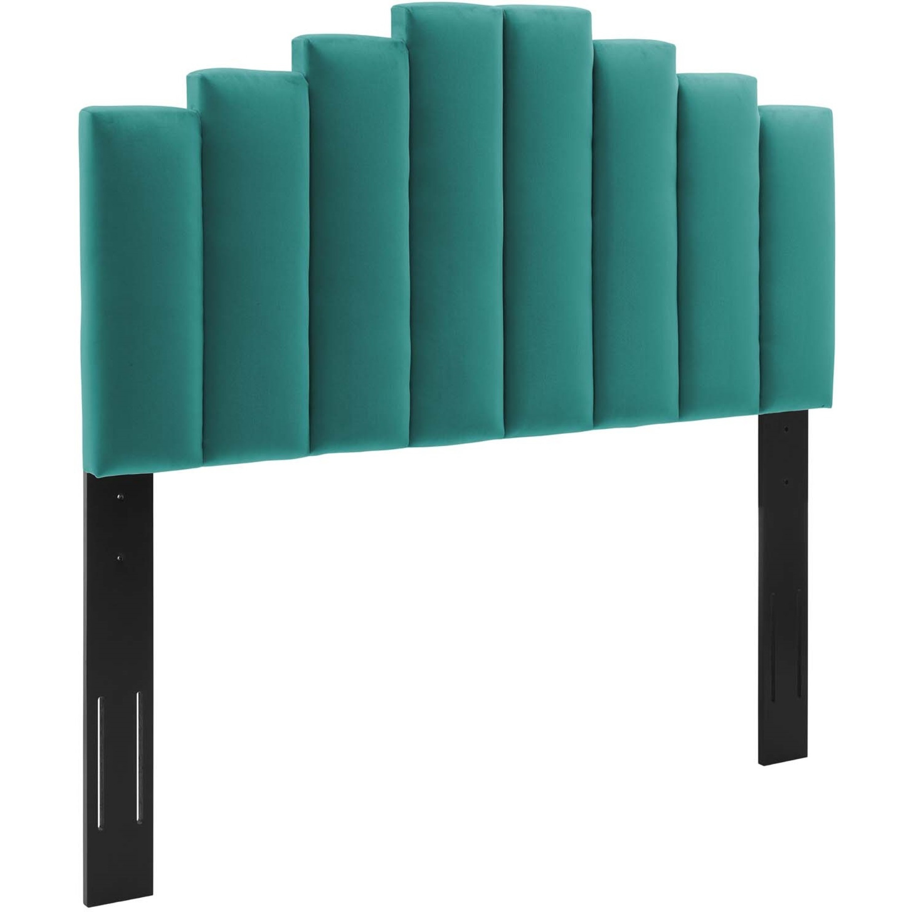 Noelle Performance Velvet King/California King Headboard - Teal