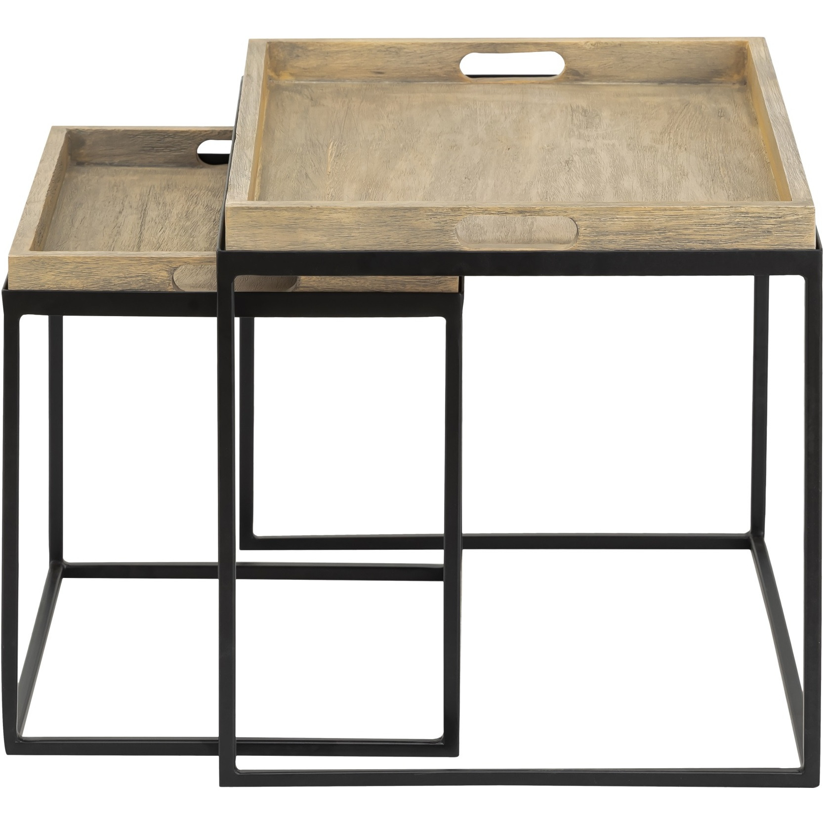 Akin Accent Table - Set of 2 Black