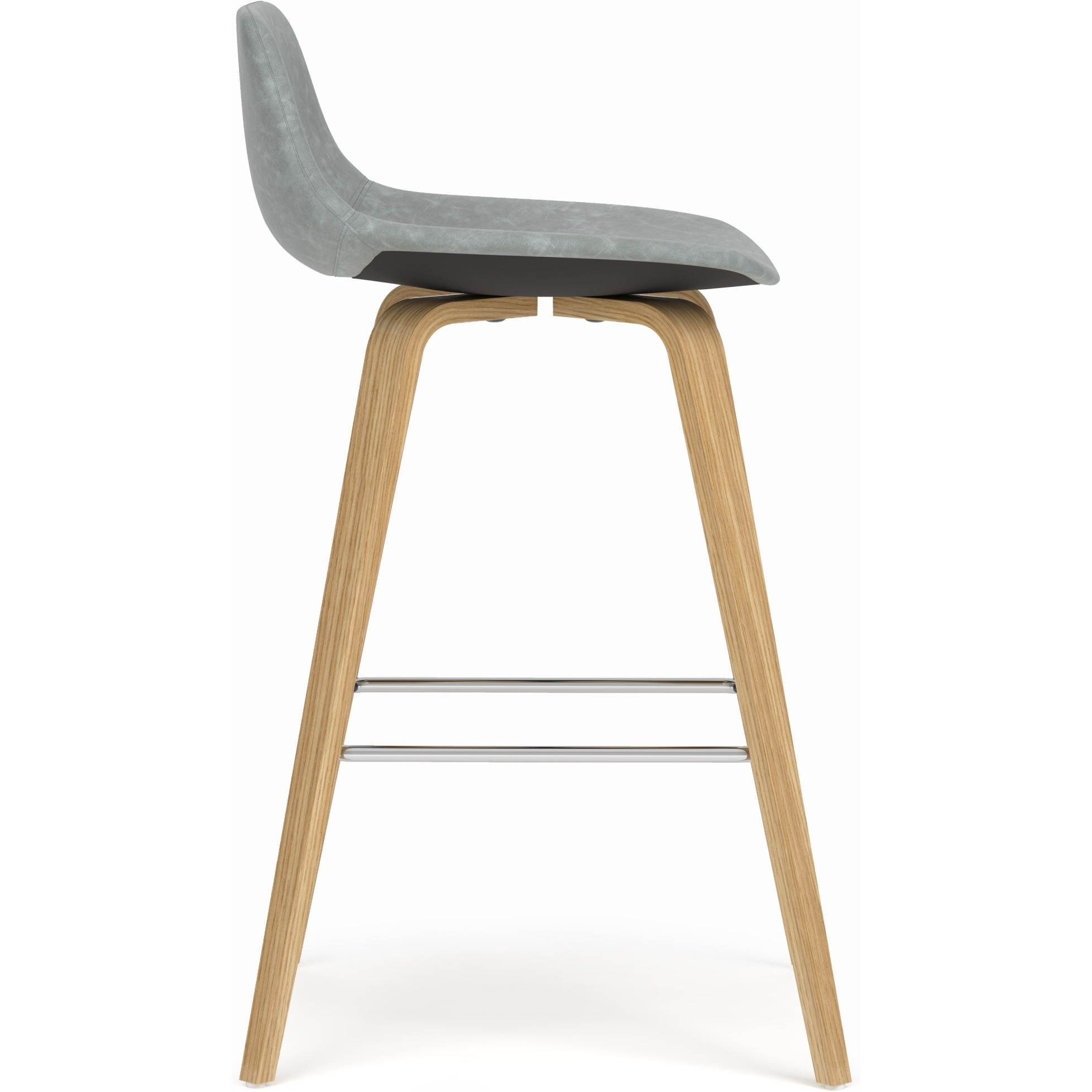 Randolph Bentwood Counter Height Stool (Set of 2) in Stone Grey