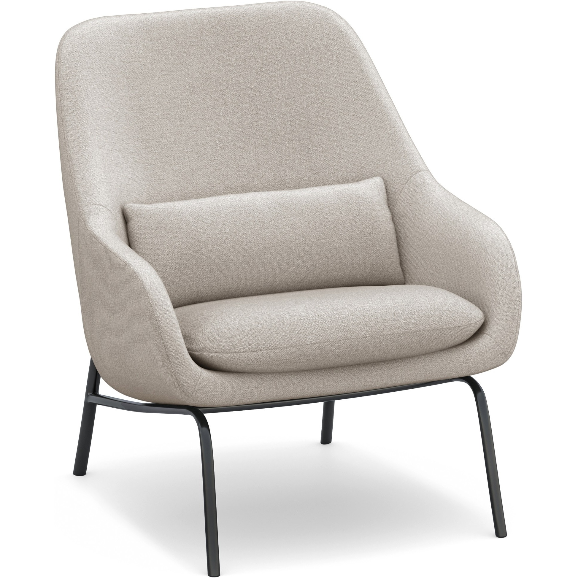 Elmont Accent Chair in Natural Linen fabric