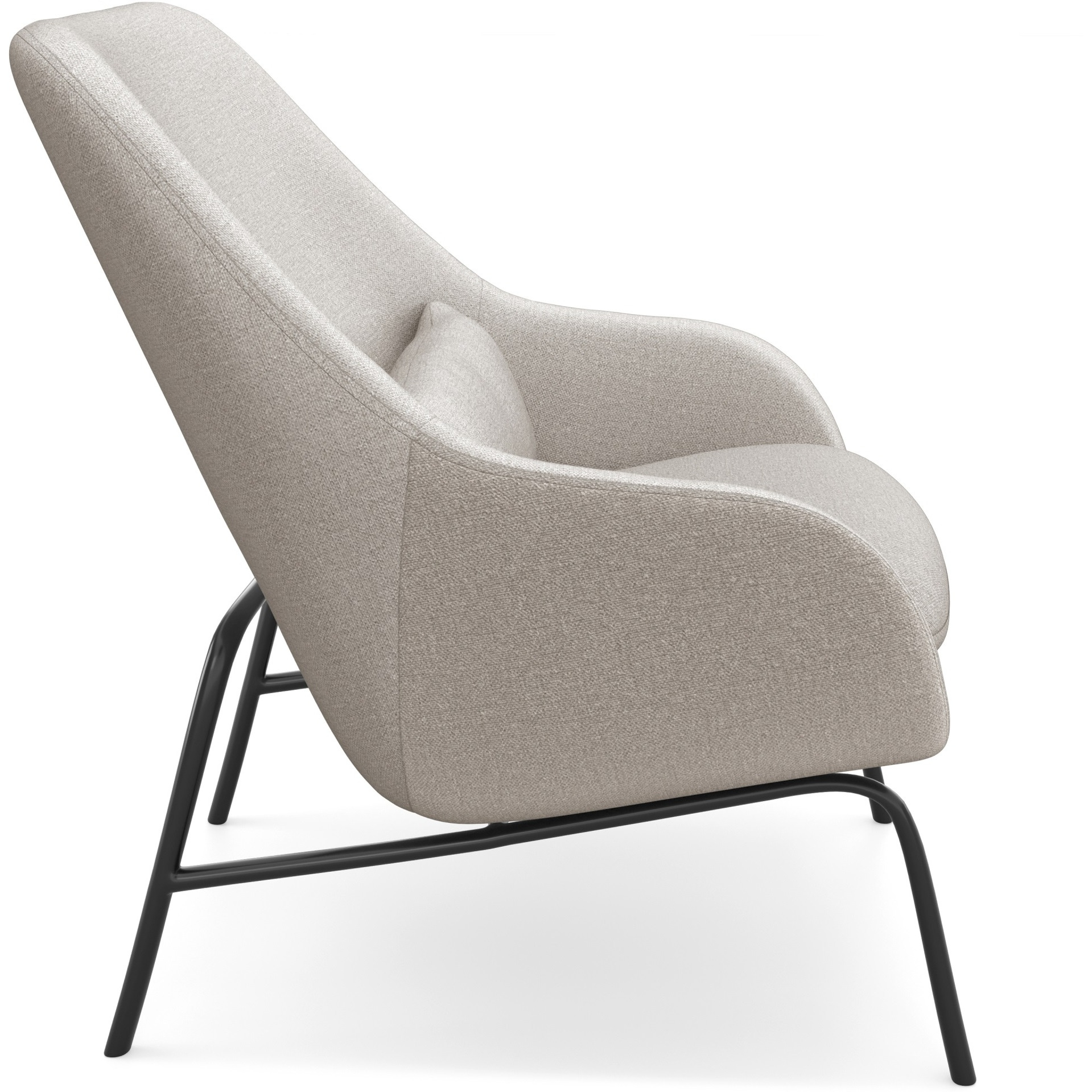 Elmont Accent Chair in Natural Linen fabric