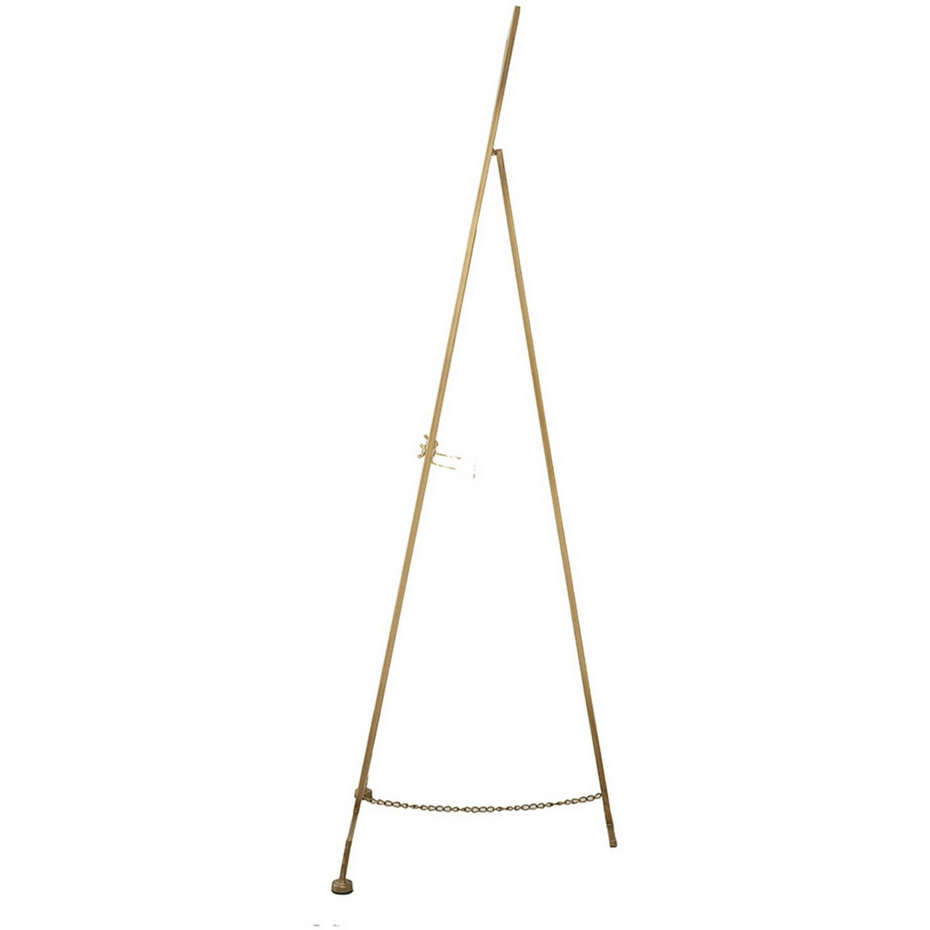 70 Inch Easel Stand, Gold Iron Frame, Free Standing, Large
