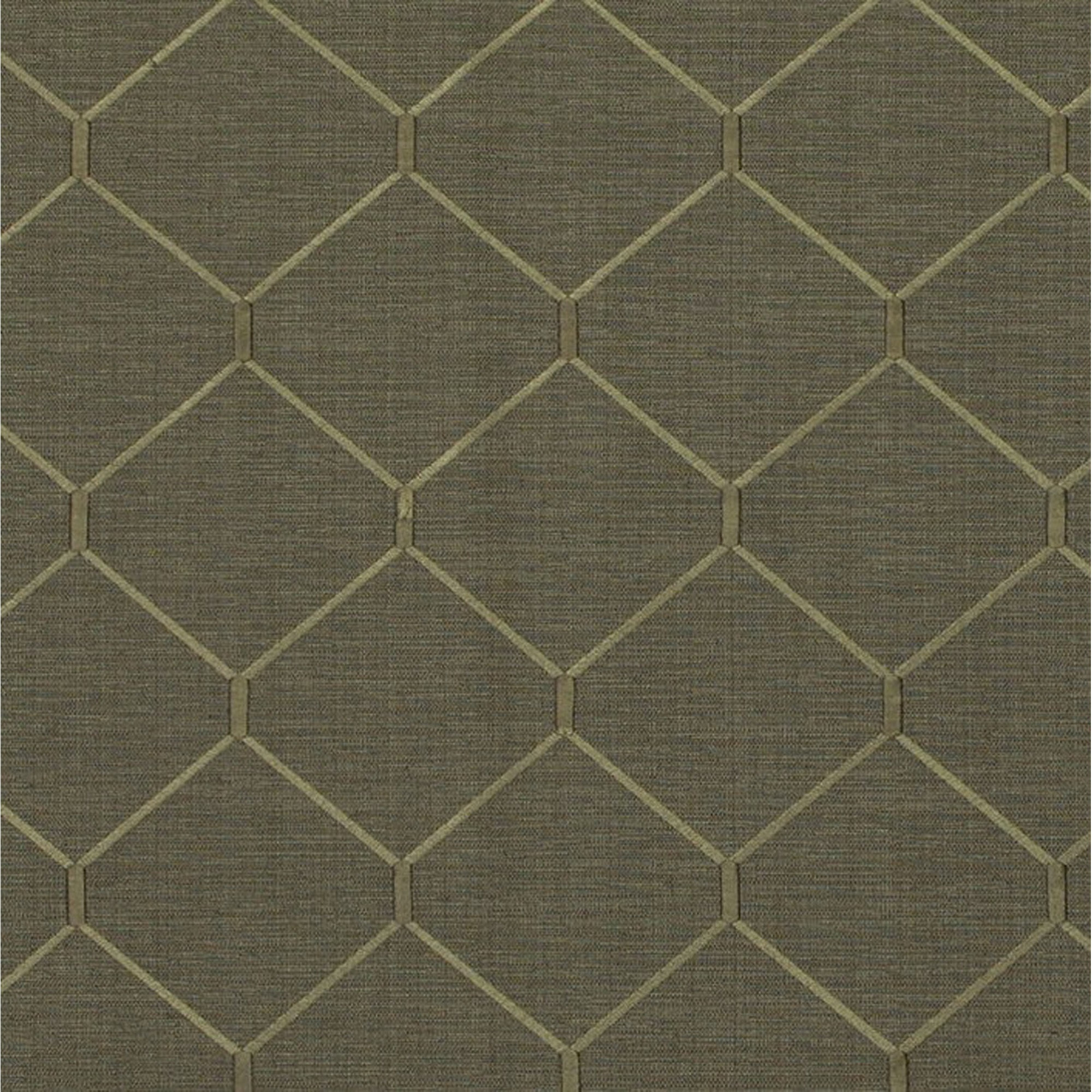 Plutus Bronze Kona Embroydery, Some Shine To This Pattern Luxury Throw Pillow - Double sided  12" x 20"