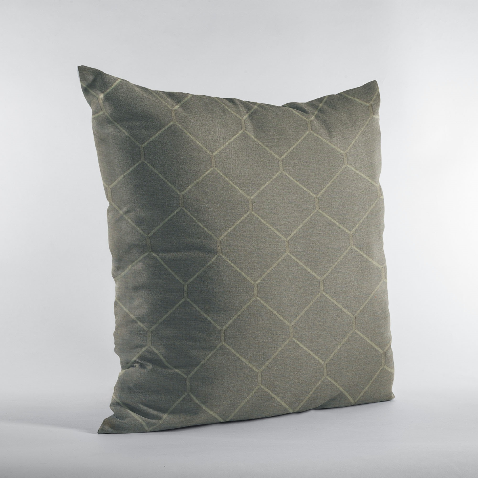 Plutus Bronze Kona Embroydery, Some Shine To This Pattern Luxury Throw Pillow - Double sided  12" x 20"
