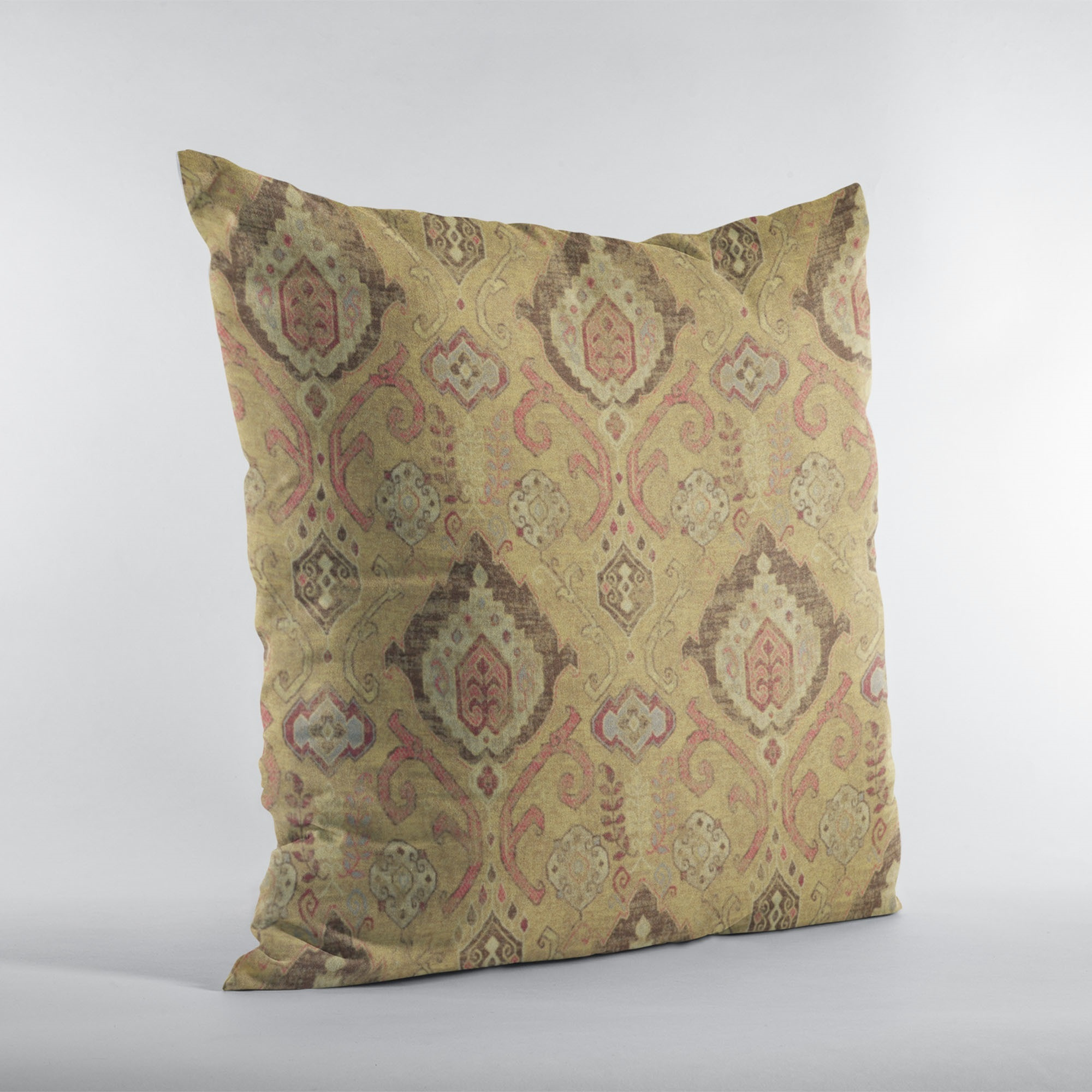 Plutus Vintage Gold Romero Woven Luxury Throw Pillow - Double sided  20" x 36" King