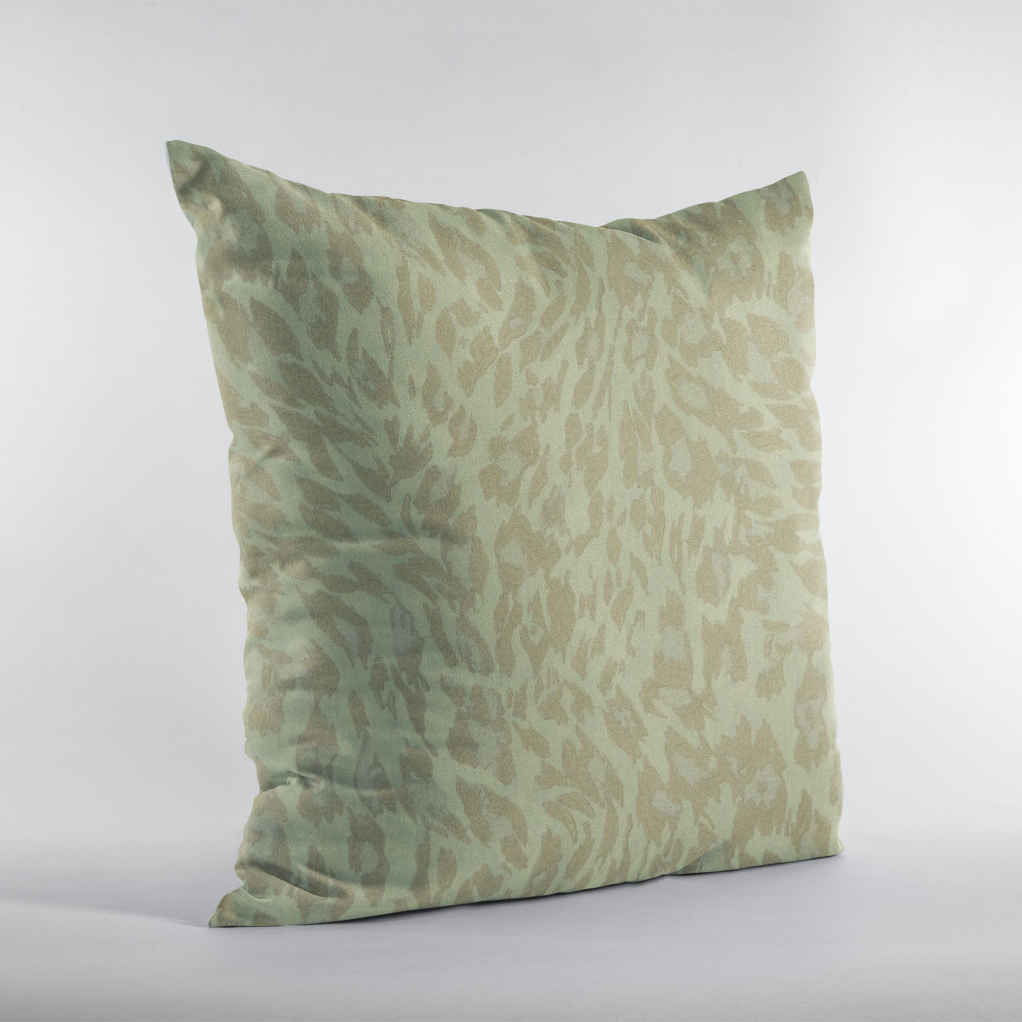 Plutus Stonewash Cheetah Embroydery Luxury Throw Pillow - Double sided  18" x 18"