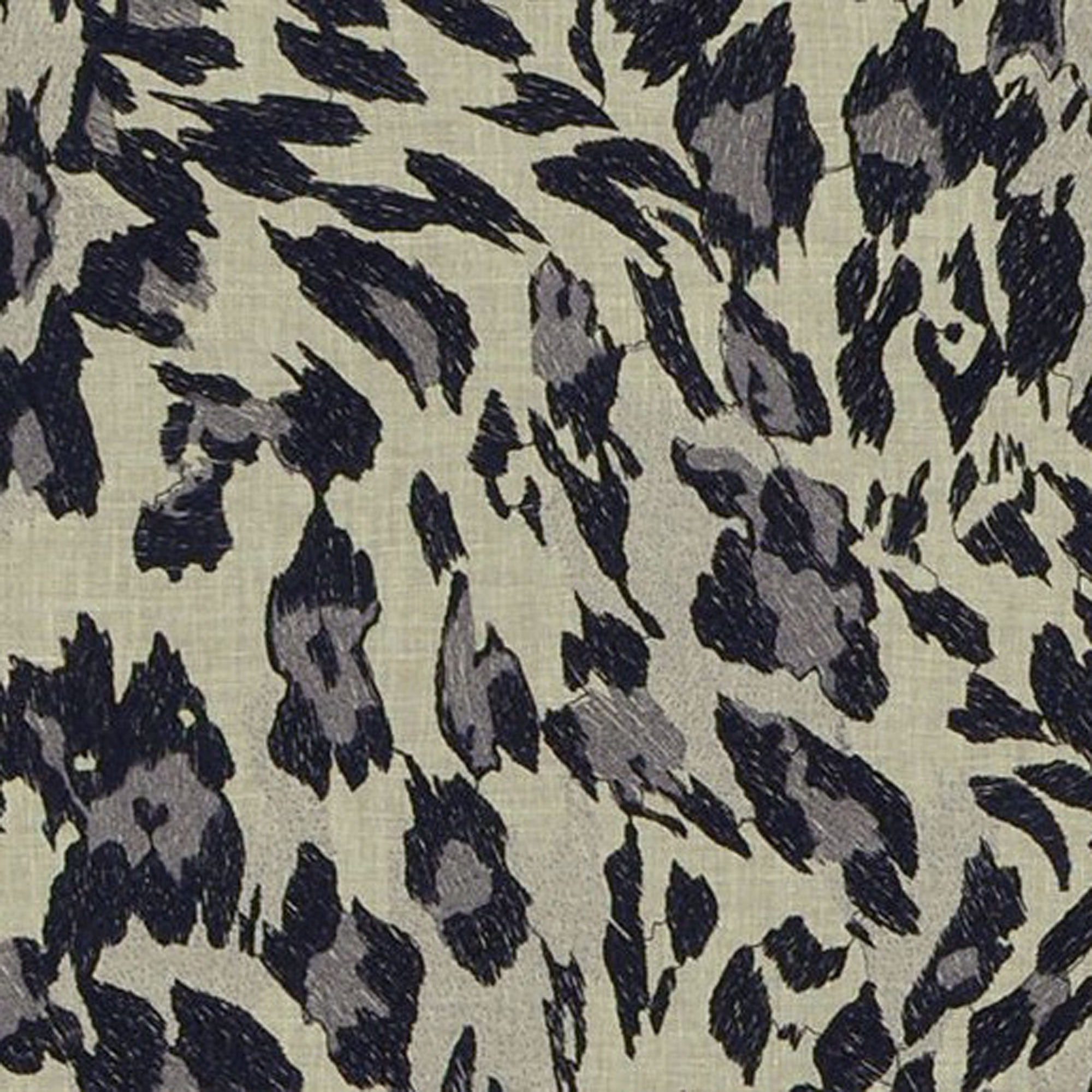 Plutus Granite Cheetah Embroydery Luxury Throw Pillow - Double sided  22" x 22"
