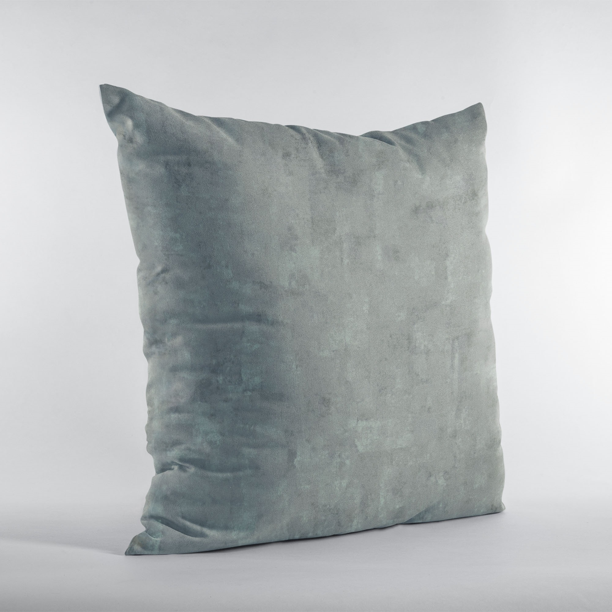 Plutus Gunmetal Hidden Island Velvet With Foil Printing On Top Luxury Throw Pillow - Double sided  22" x 22"