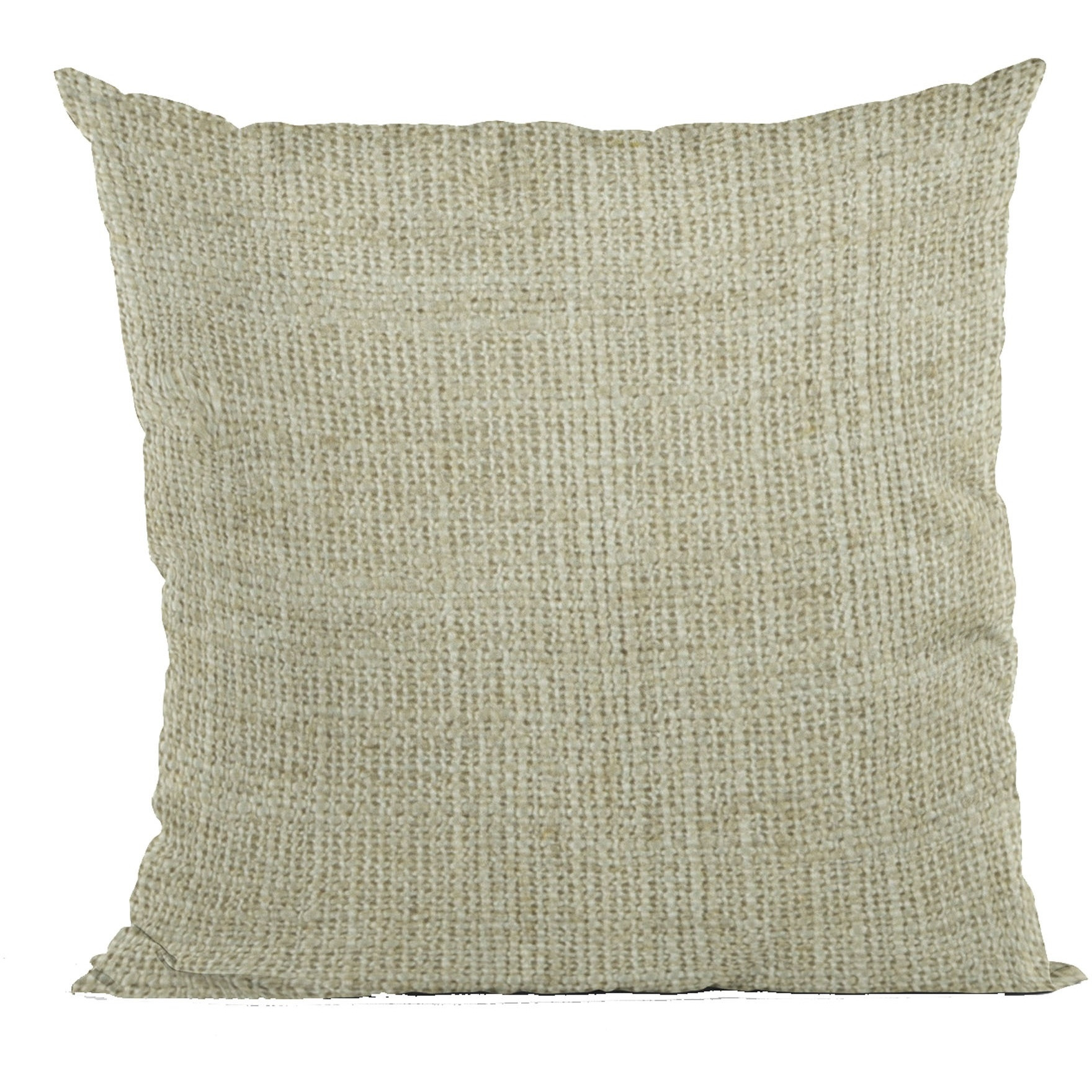 Plutus Flax Wall Textured Solid, With Open Weave. Luxury Throw Pillow - Double sided  20" x 30" Queen