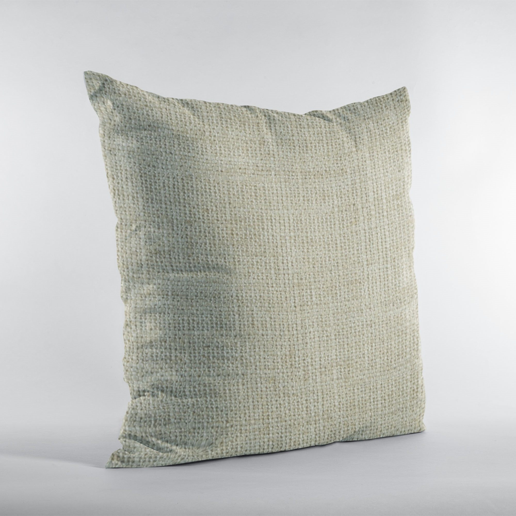 Plutus Flax Wall Textured Solid, With Open Weave. Luxury Throw Pillow - Double sided  20" x 30" Queen