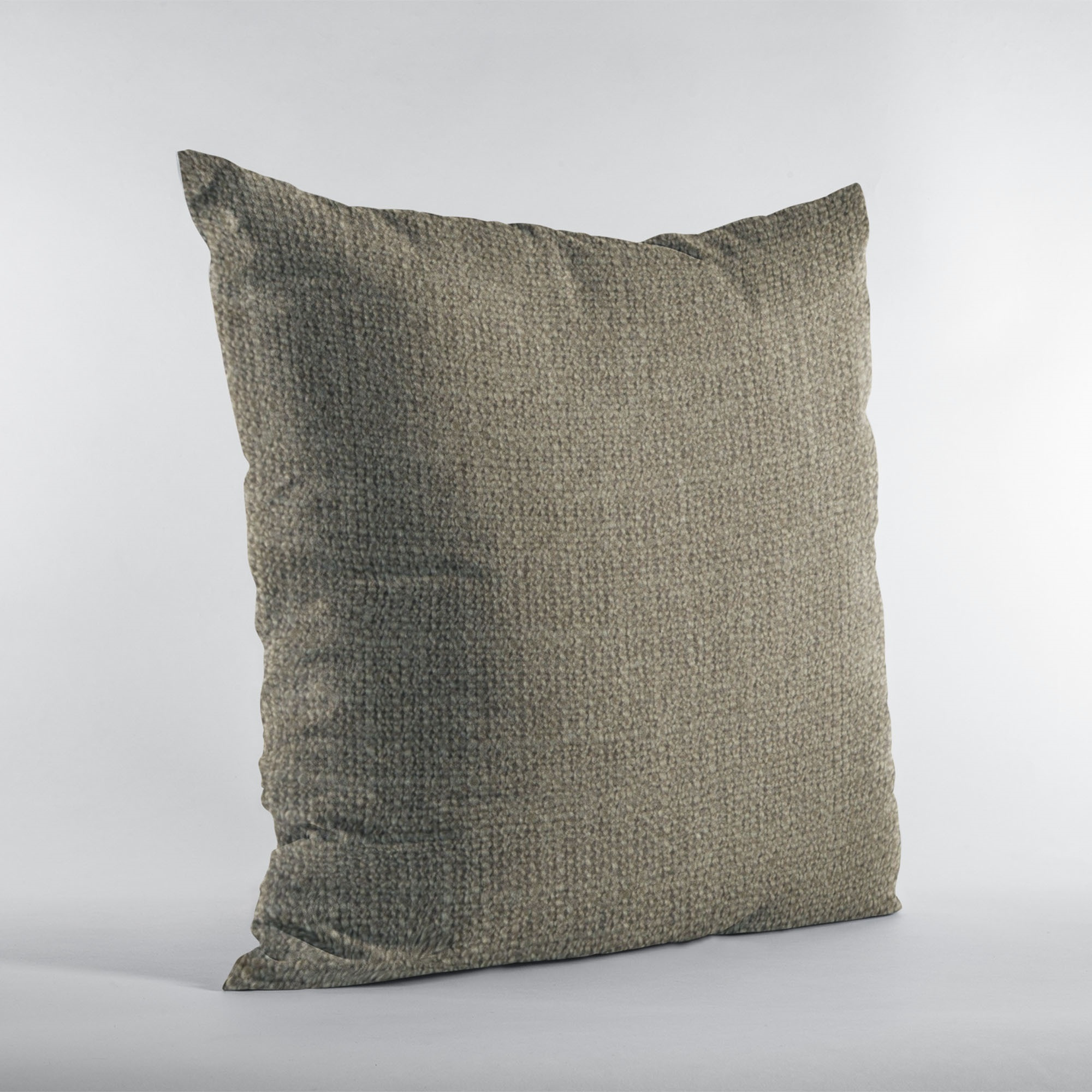 Plutus Hemp Wall Textured Solid, With Open Weave. Luxury Throw Pillow - Double sided  16" x 16"