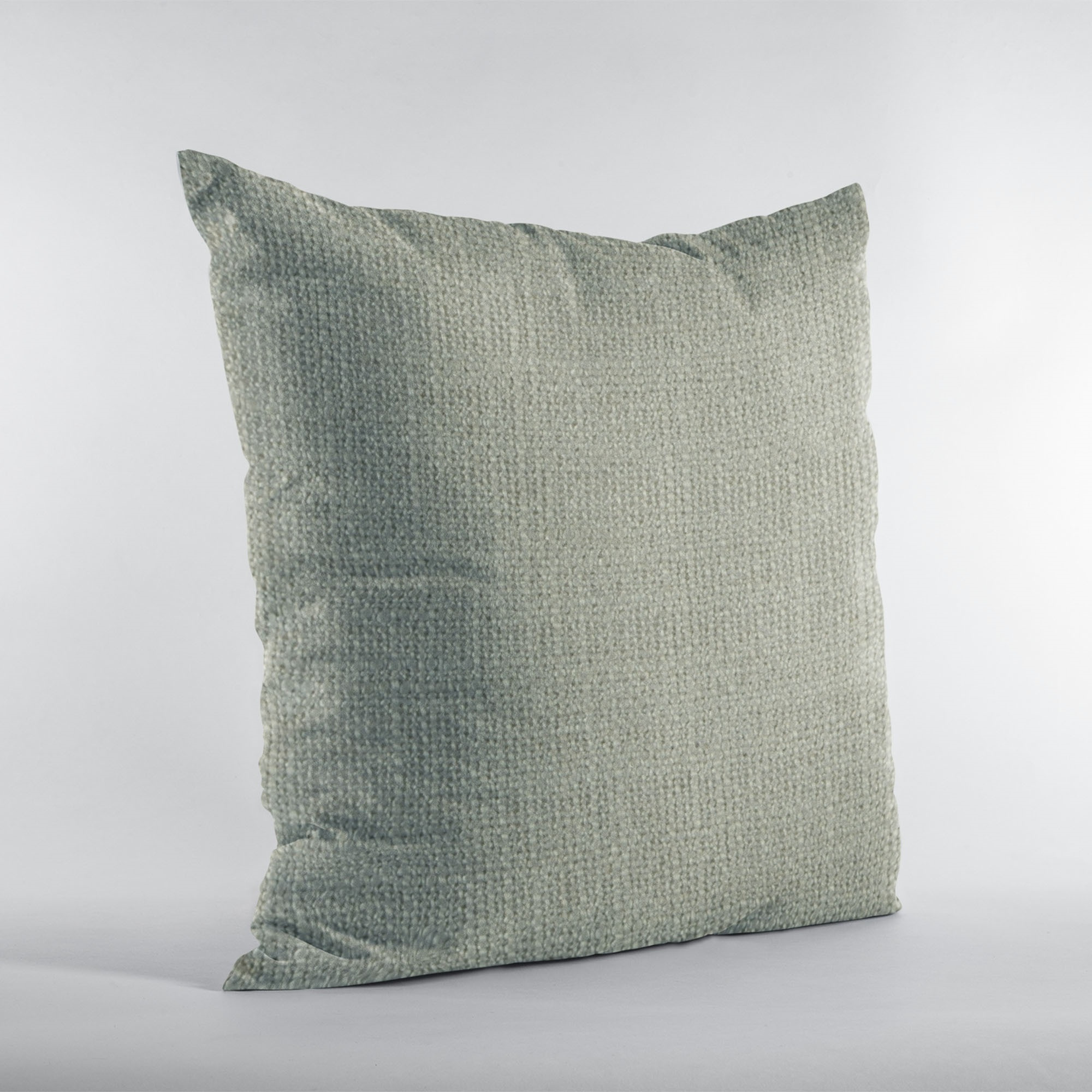 Plutus Flint Wall Textured Solid, With Open Weave. Luxury Throw Pillow - Double sided  20" x 20"