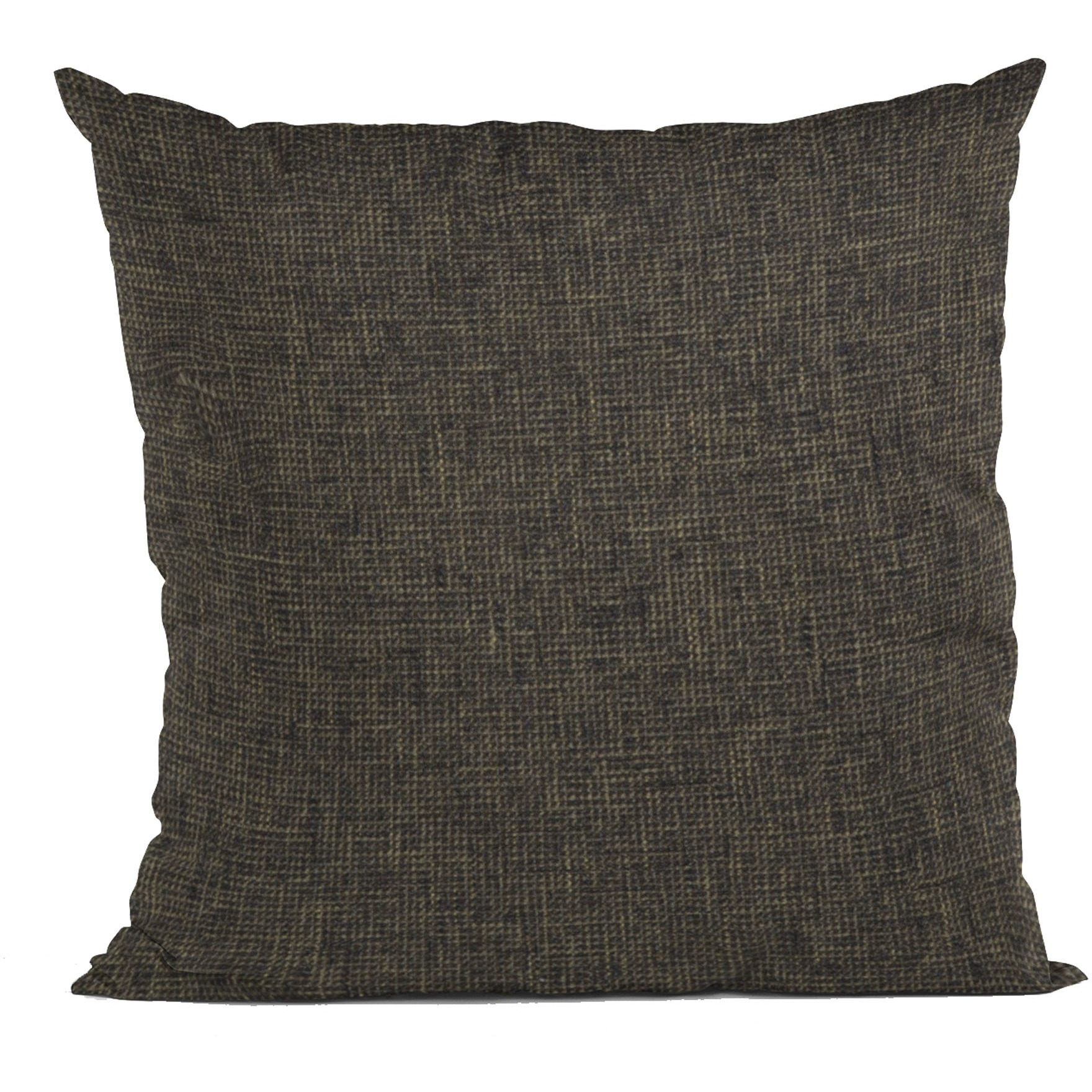 Plutus Espresso Waffle Textured Solid, Sort Of A Waffle Texture Luxury Throw Pillow - Double sided  20" x 30" Queen