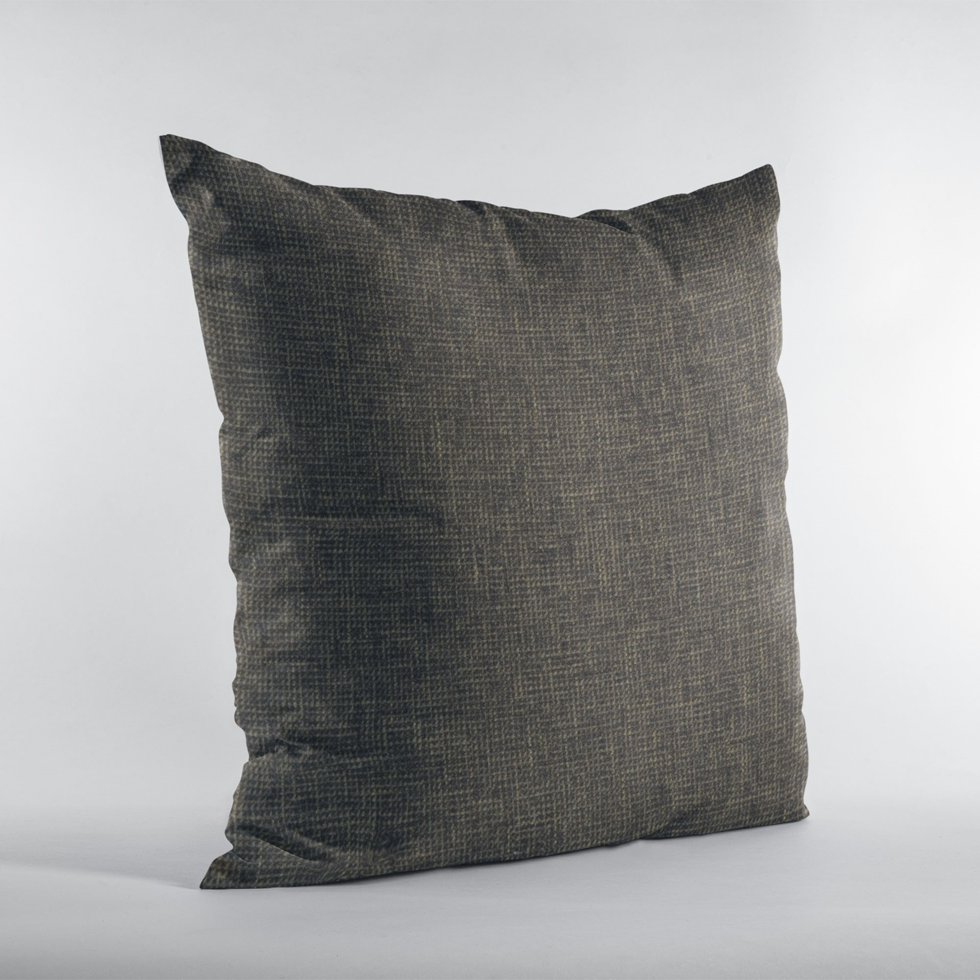 Plutus Espresso Waffle Textured Solid, Sort Of A Waffle Texture Luxury Throw Pillow - Double sided  20" x 30" Queen