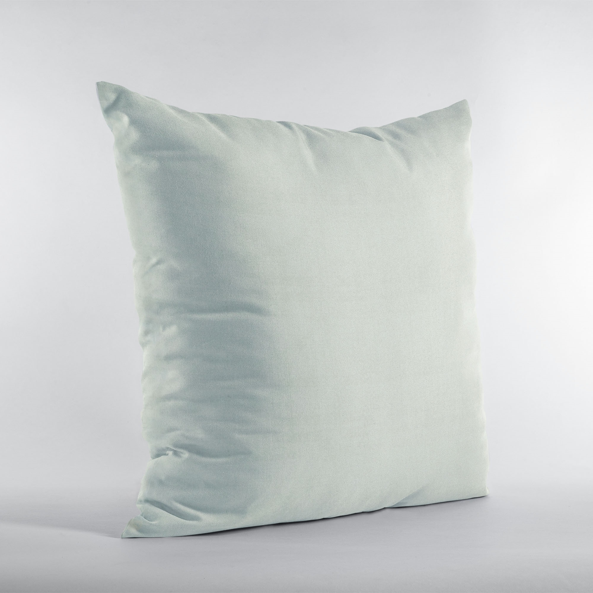 Plutus Baby Blue Solid Shiny Velvet Luxury Throw Pillow - Double sided  20" x 36" King