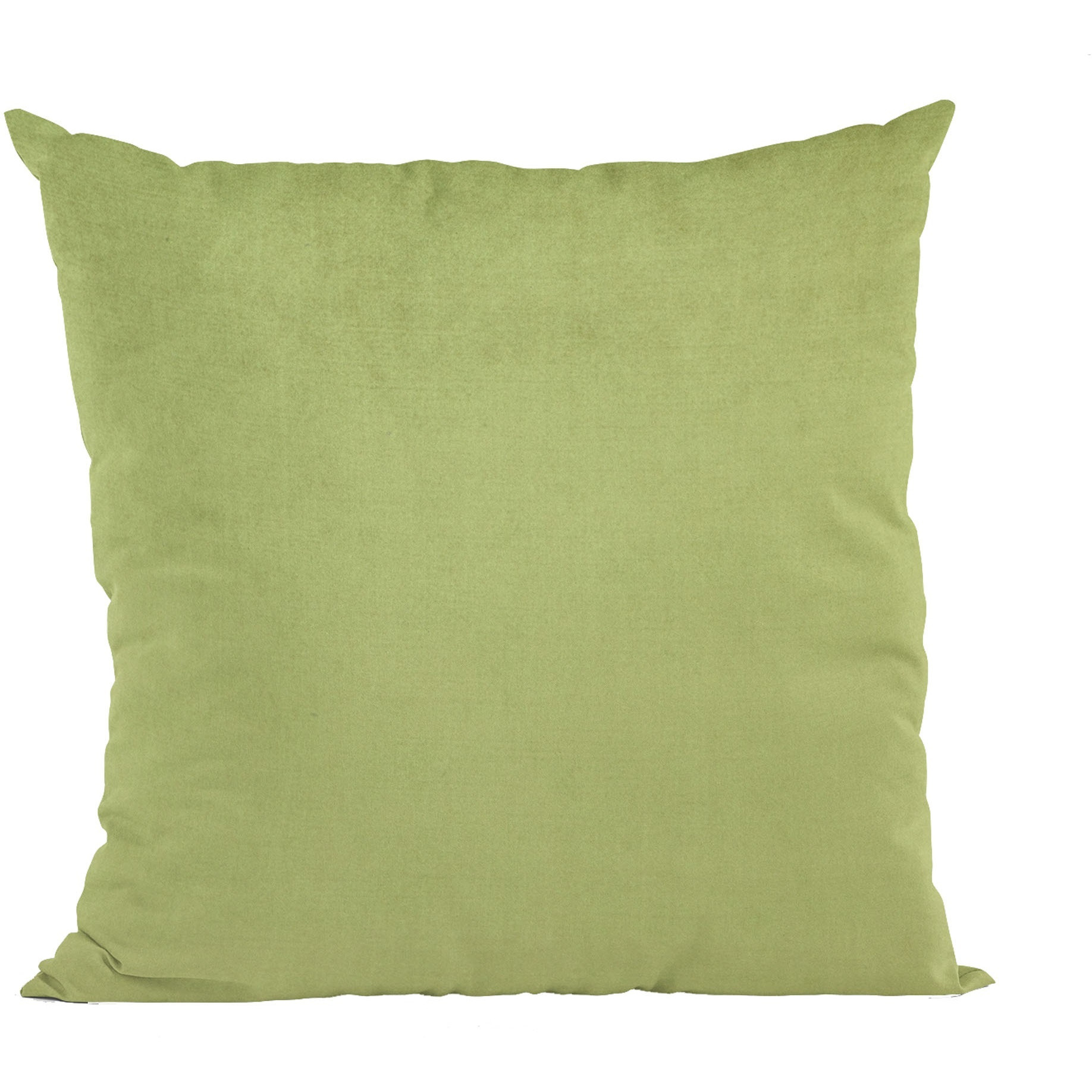 Plutus Lime Solid Shiny Velvet Luxury Throw Pillow - Double sided  20" x 20"