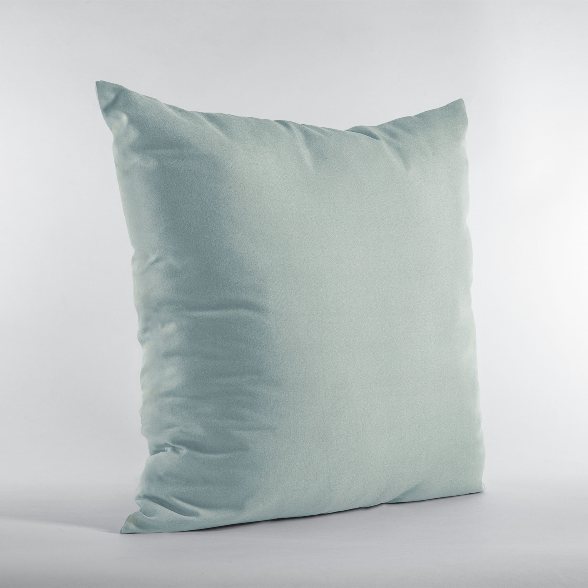 Plutus Aqua Solid Shiny Velvet Luxury Throw Pillow - Double sided  12" x 20"