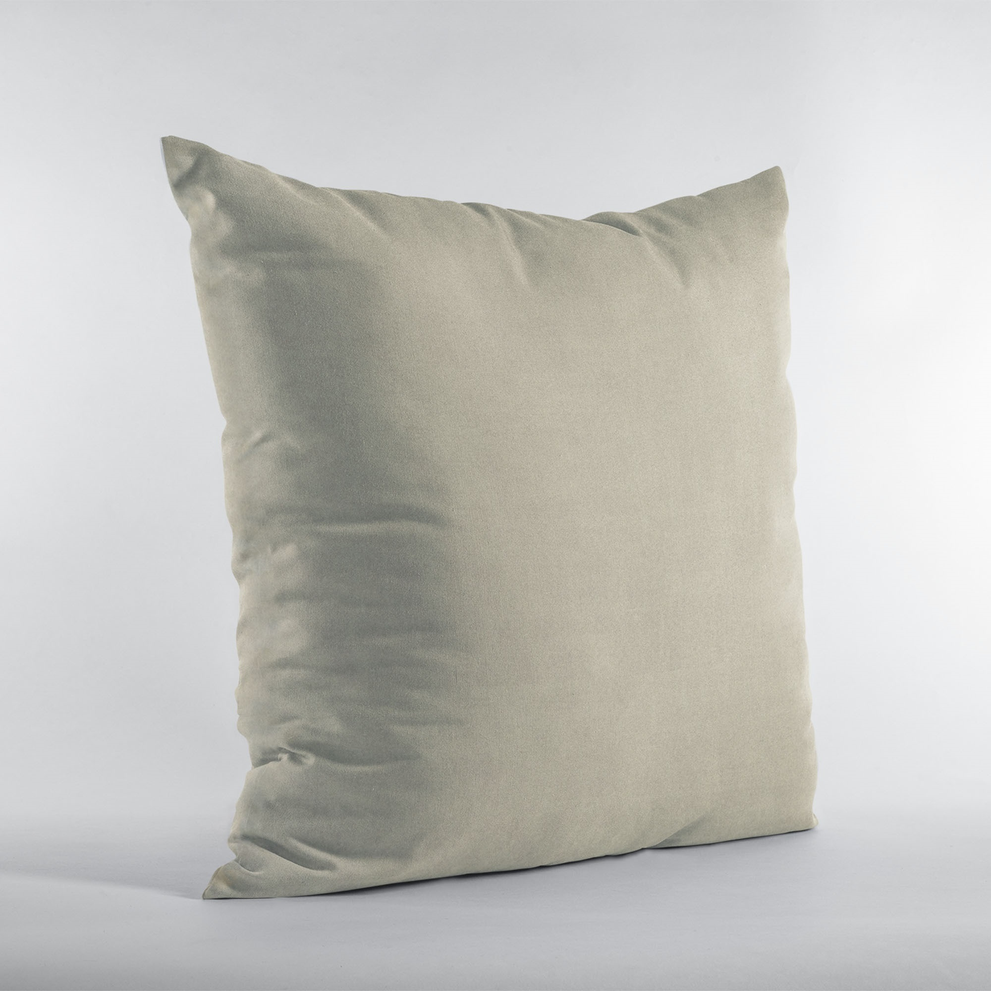 Plutus Oyster Solid Shiny Velvet Luxury Throw Pillow - Double sided  16" x 16"