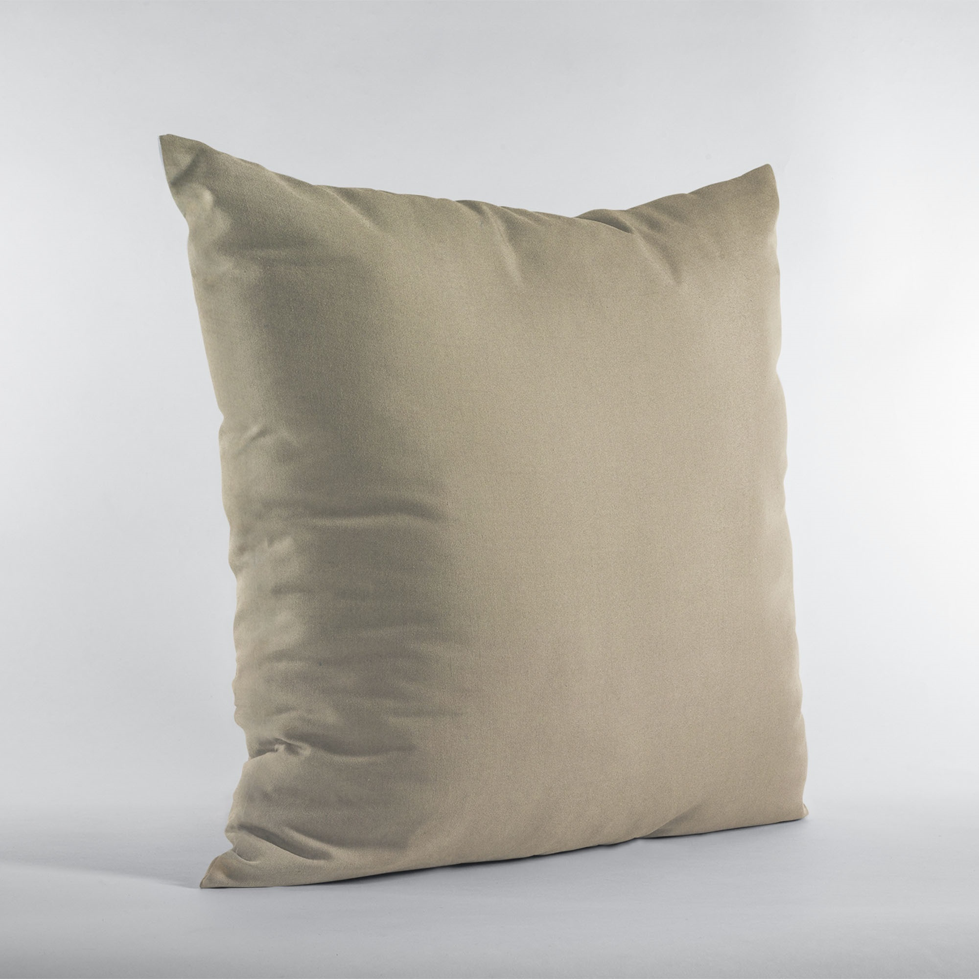 Plutus Sand Solid Shiny Velvet Luxury Throw Pillow - Double sided  20" x 26" Standard