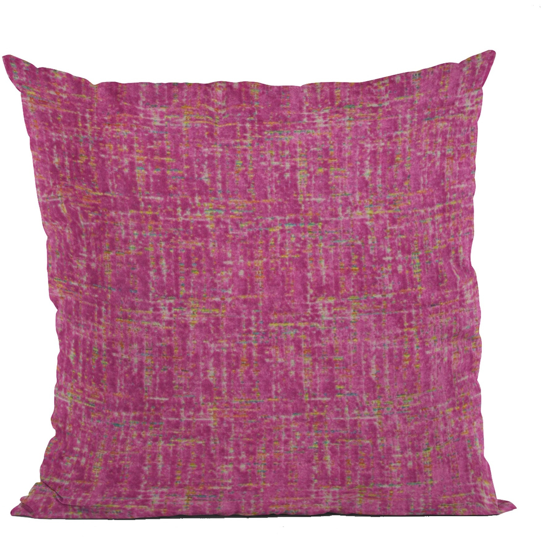 Plutus Fuchsia New Planet Cut Velvet Luxury Throw Pillow - Double sided  26" x 26"
