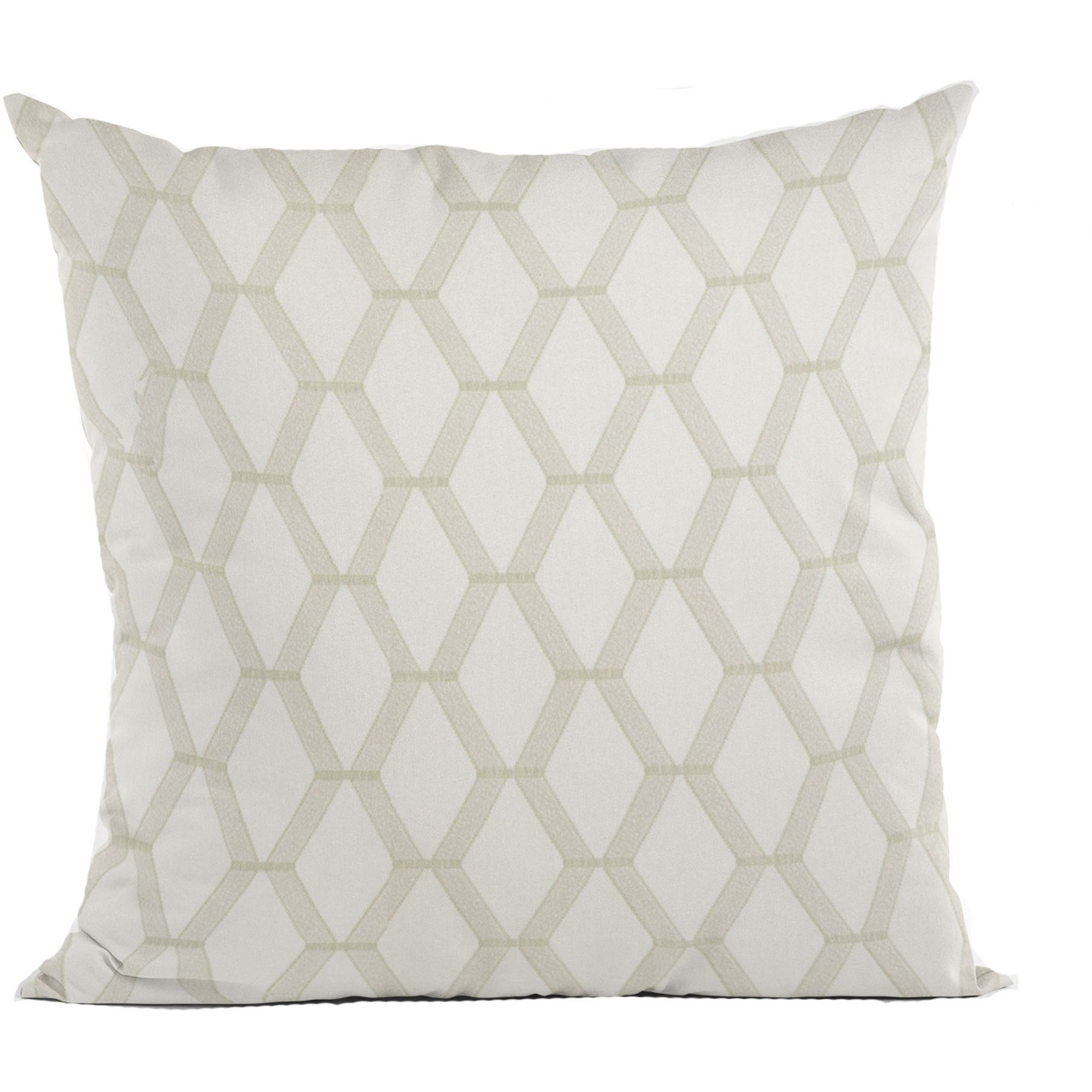 Plutus Pearl Diamond Shiny Fabric With Embroydery Luxury Throw Pillow - Double sided  20" x 20"