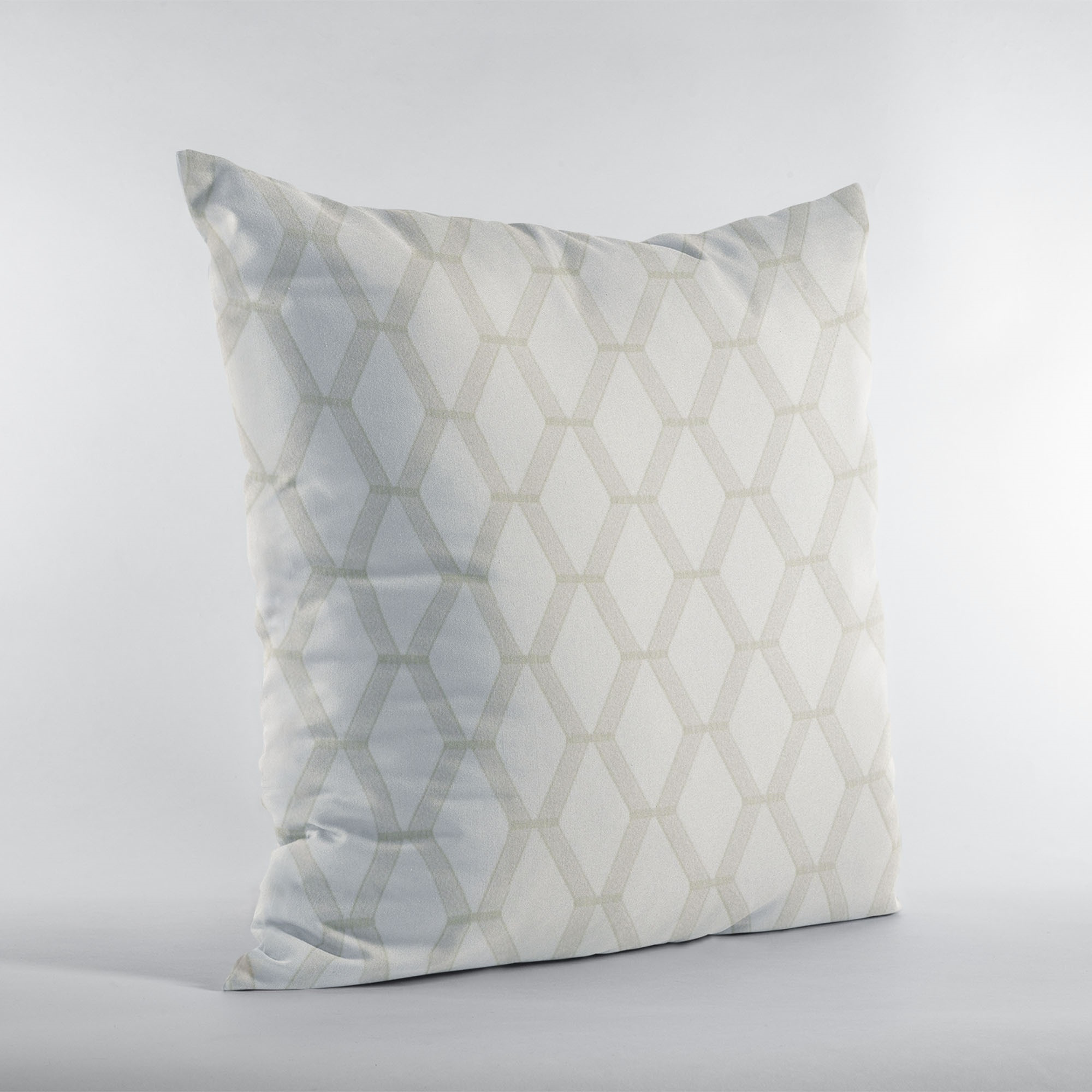 Plutus Pearl Diamond Shiny Fabric With Embroydery Luxury Throw Pillow - Double sided  20" x 20"