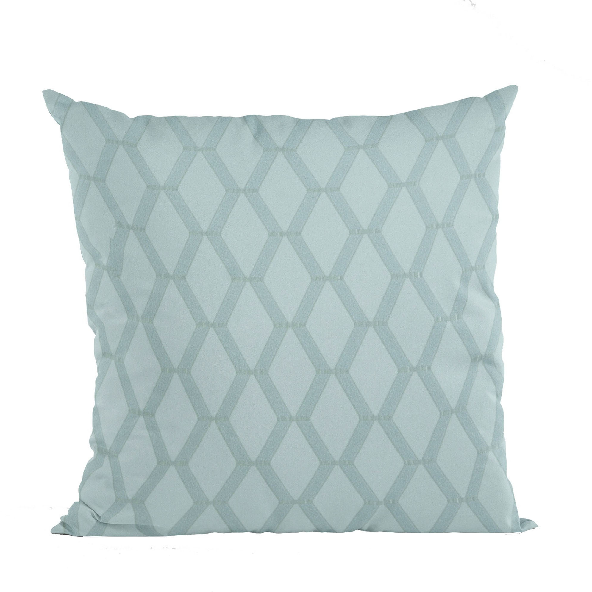 Plutus Serenity Diamond Shiny Fabric With Embroydery Luxury Throw Pillow - Double sided  20" x 26" Standard