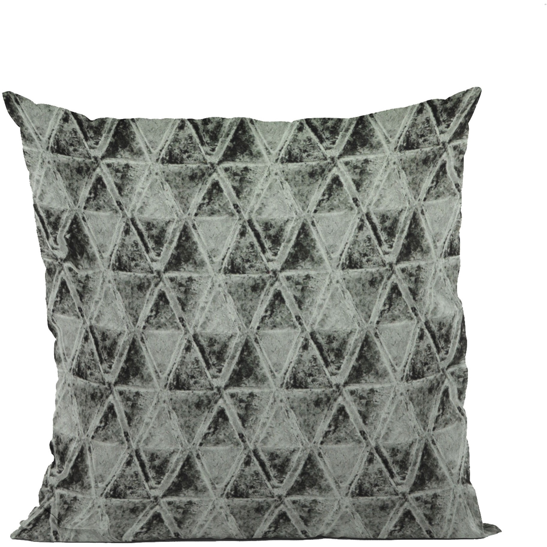 Plutus Noir Stars Velvet With Foil Printing Luxury Throw Pillow - Double sided  26" x 26"