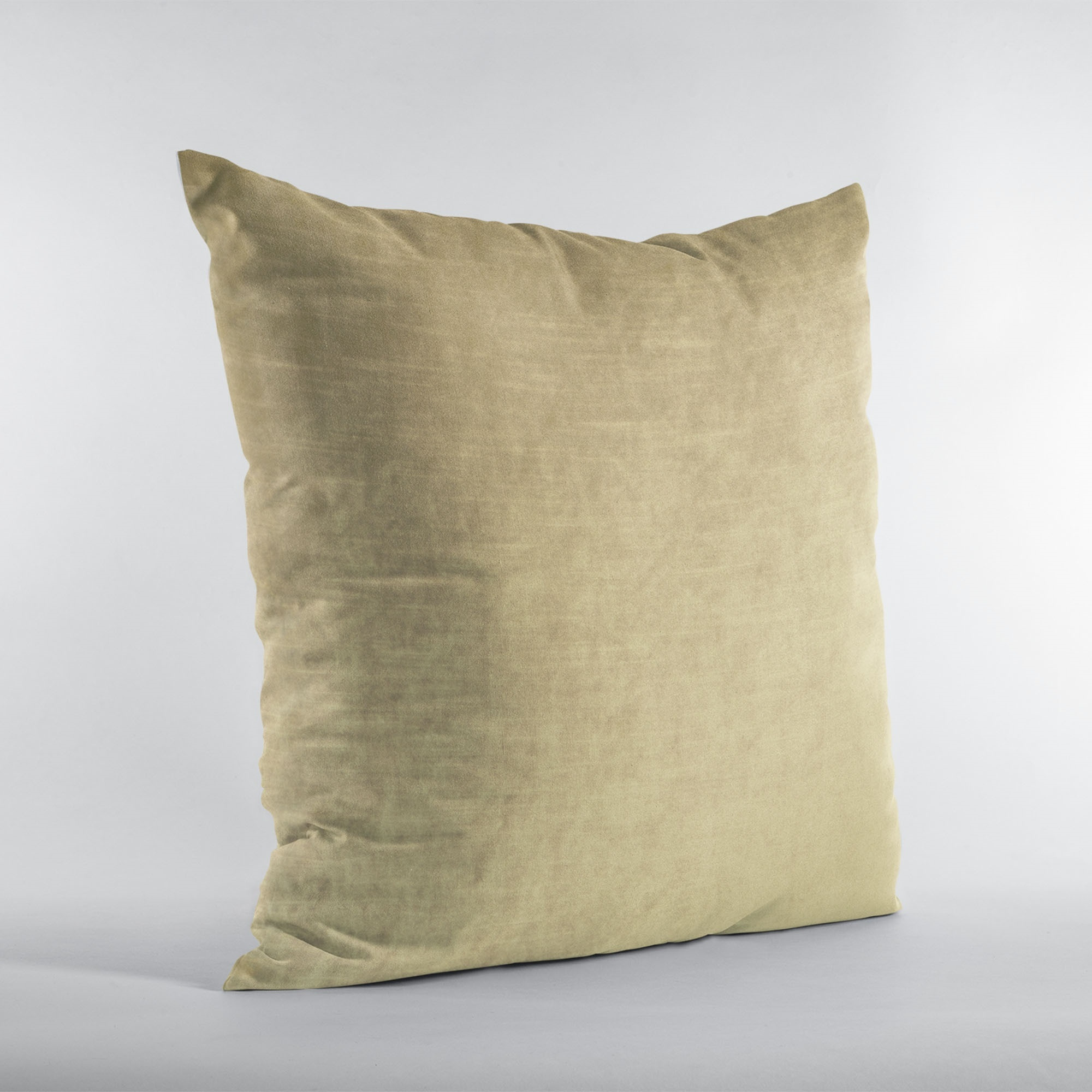 Plutus Oyster Lux Velvet Shiny Velvet Luxury Throw Pillow - Double sided  26" x 26"