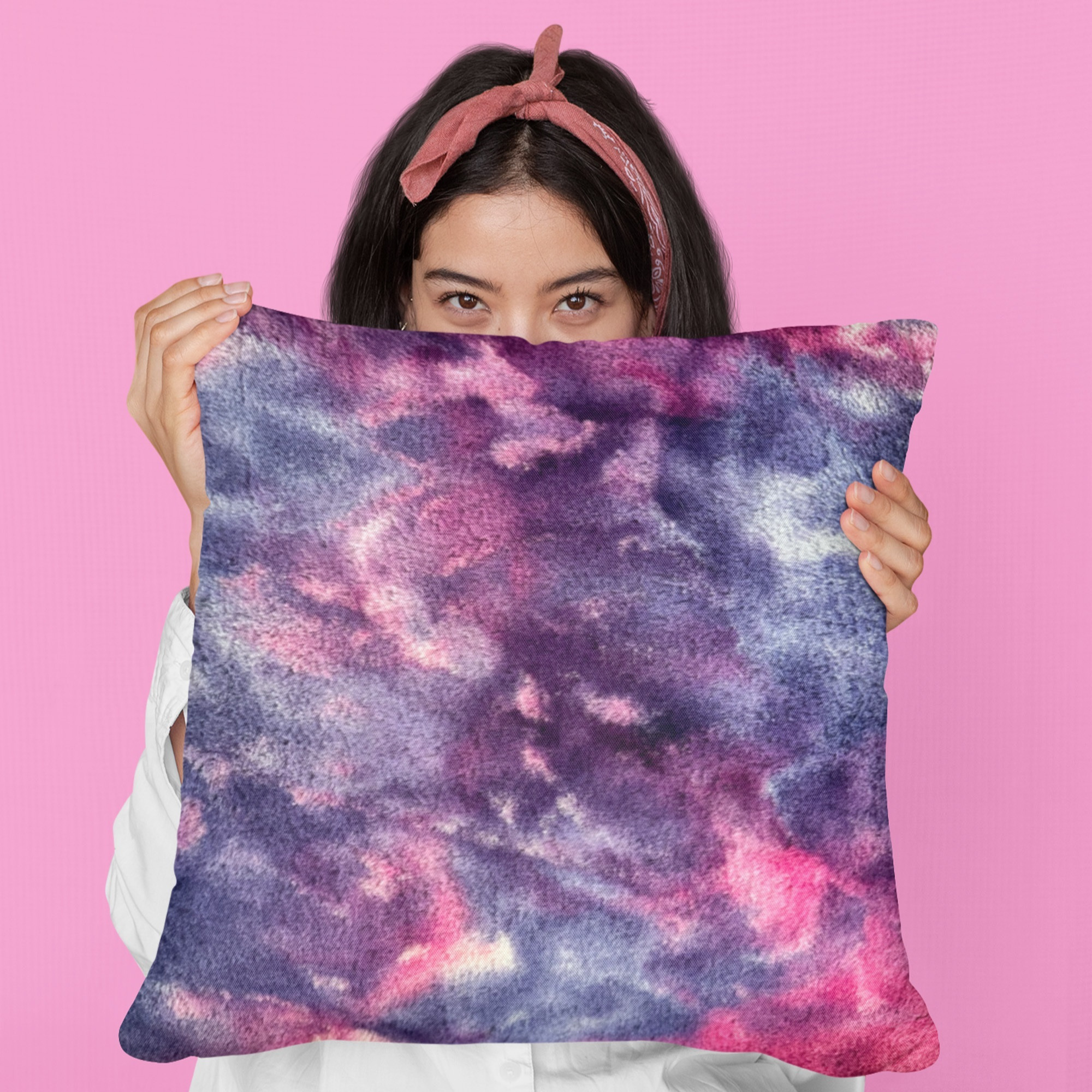 Plutus Purple Pink Fureal Animal Faux Fur Luxury Throw Pillow - Double sided  20" x 26" Standard