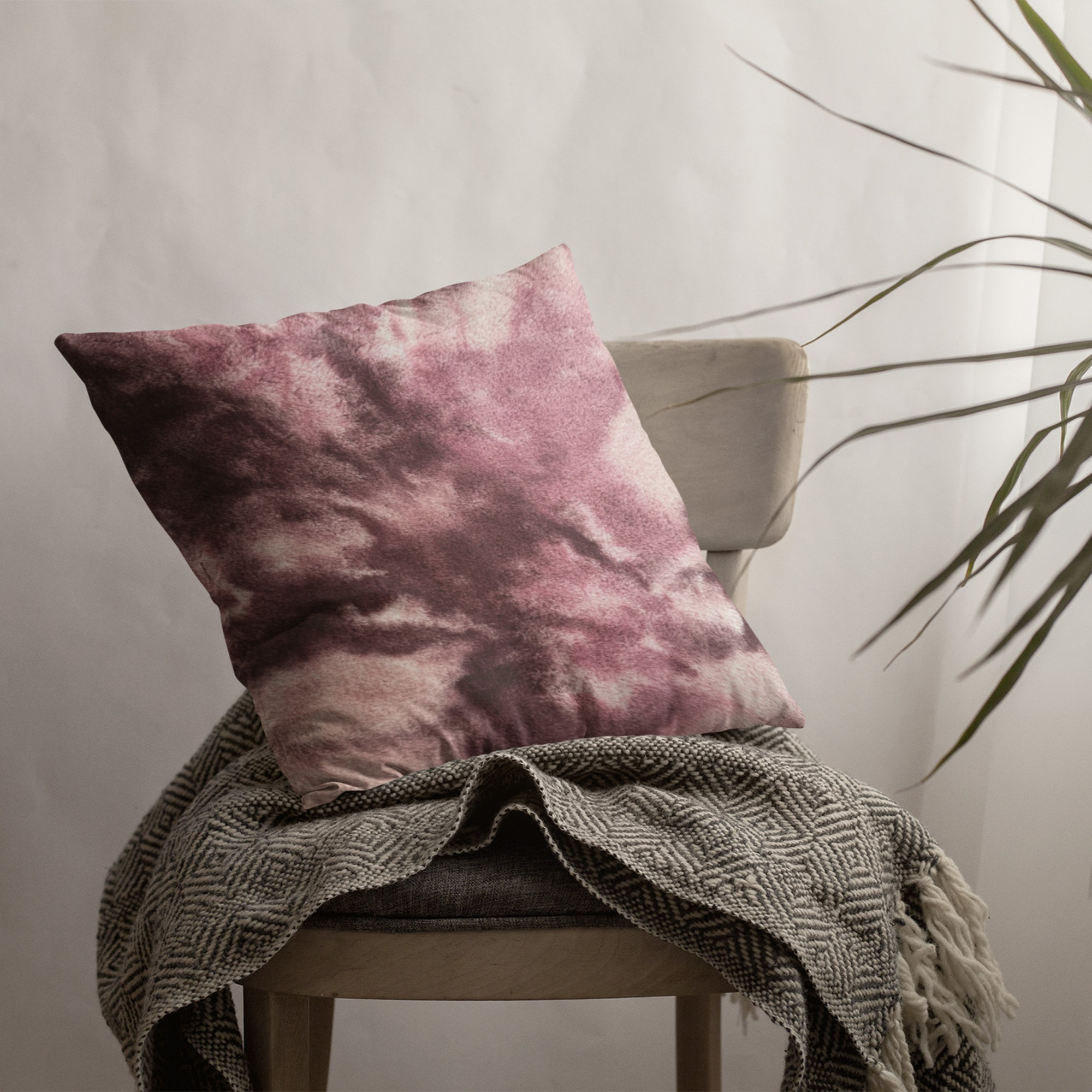Plutus Rose Fureal Animal Faux Fur Luxury Throw Pillow - Double sided  16" x 16"