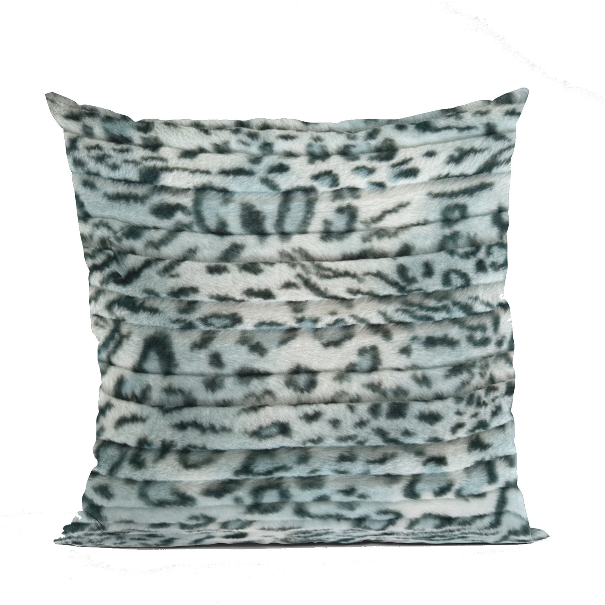 Plutus Green Luxe Lash Animal Faux Fur Luxury Throw Pillow - Double sided  20" x 26" Standard