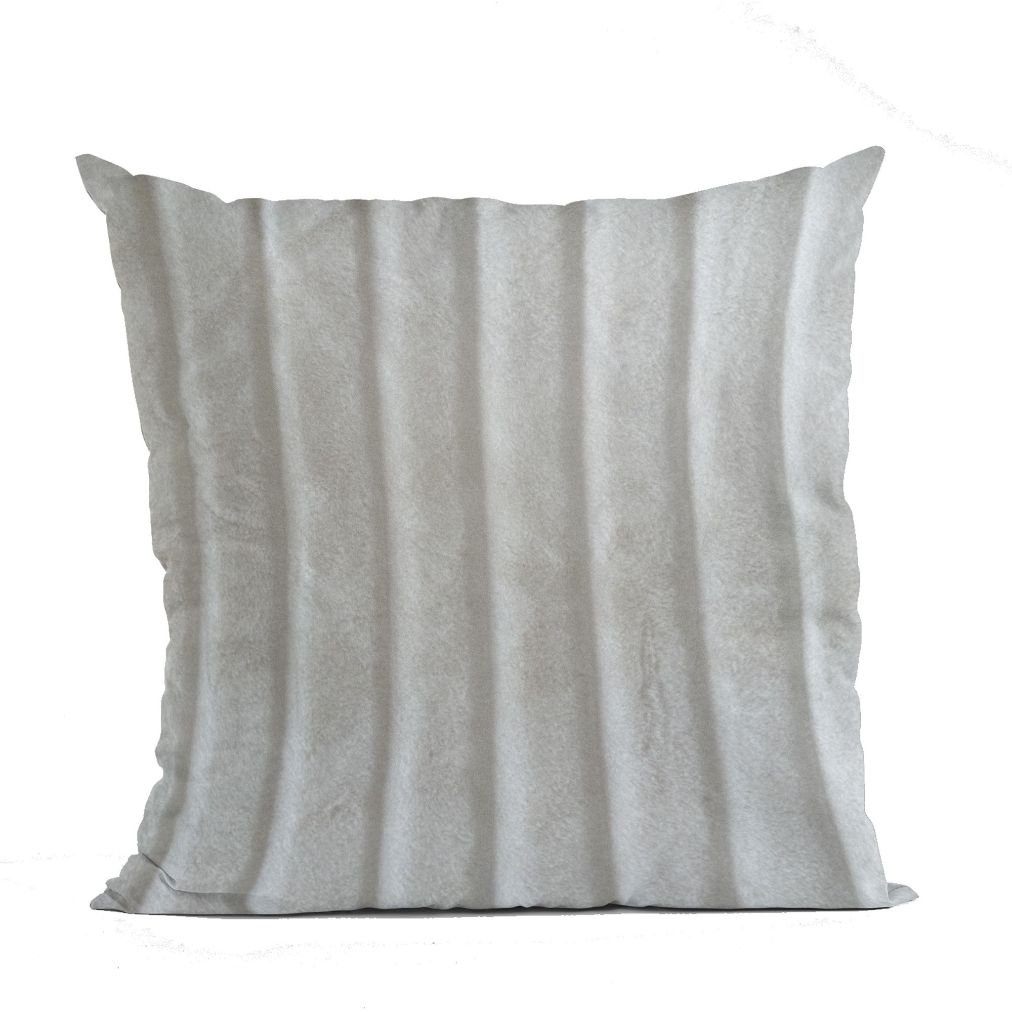 Plutus Off White Soft Snow Animal Faux Fur Luxury Throw Pillow - Double sided  22" x 22"