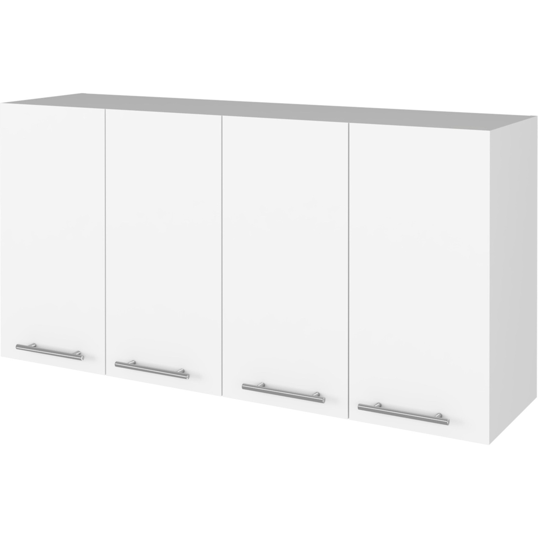 Malibu 2 Piece Kitchen Set, Kitchen Island Cart Victoria  + 120 Wall Cabinet, White / Light Oak