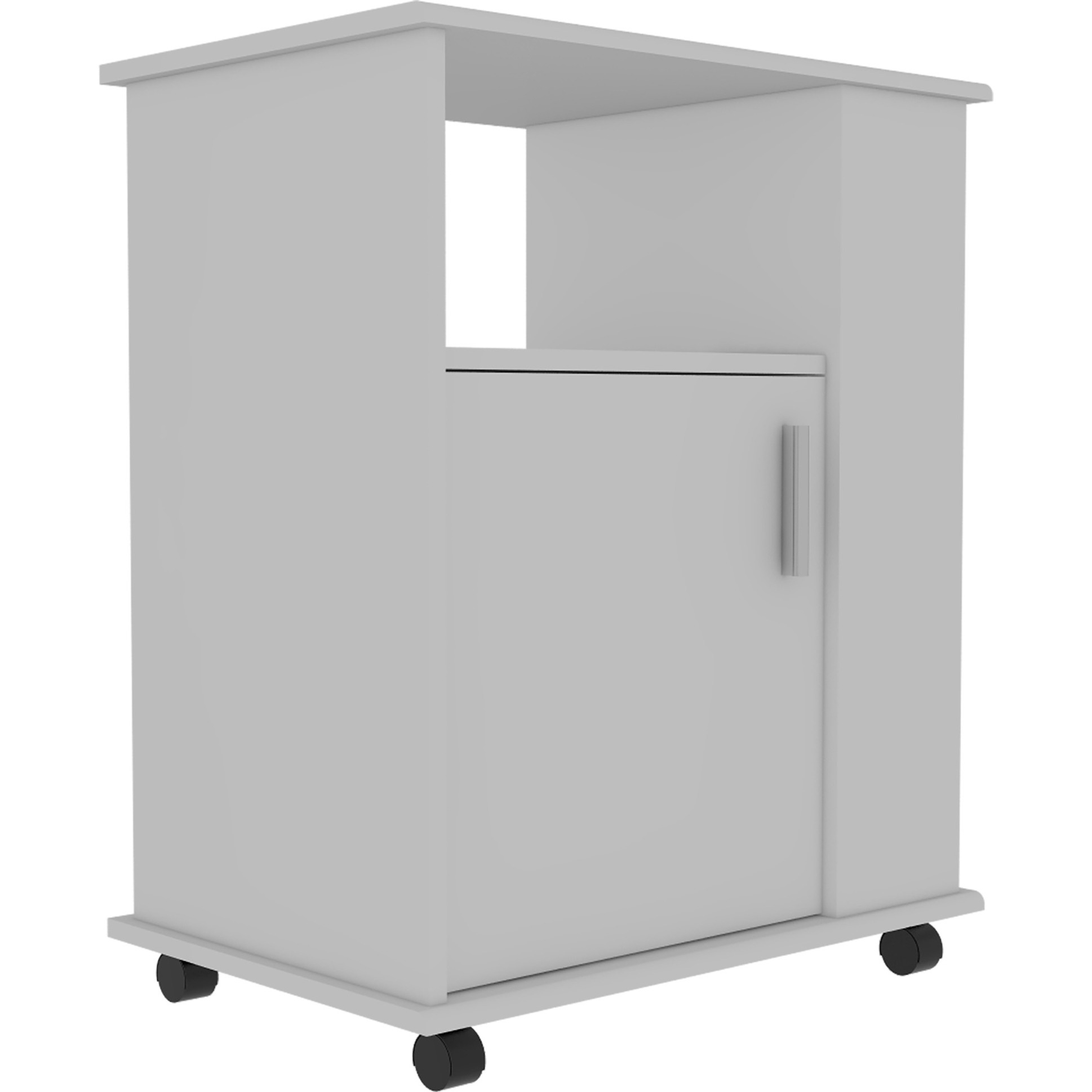 Farley 2 Piece Kitchen Set, Tanna Kitchen Island + Kitchen Service Cart, White / Light Oak