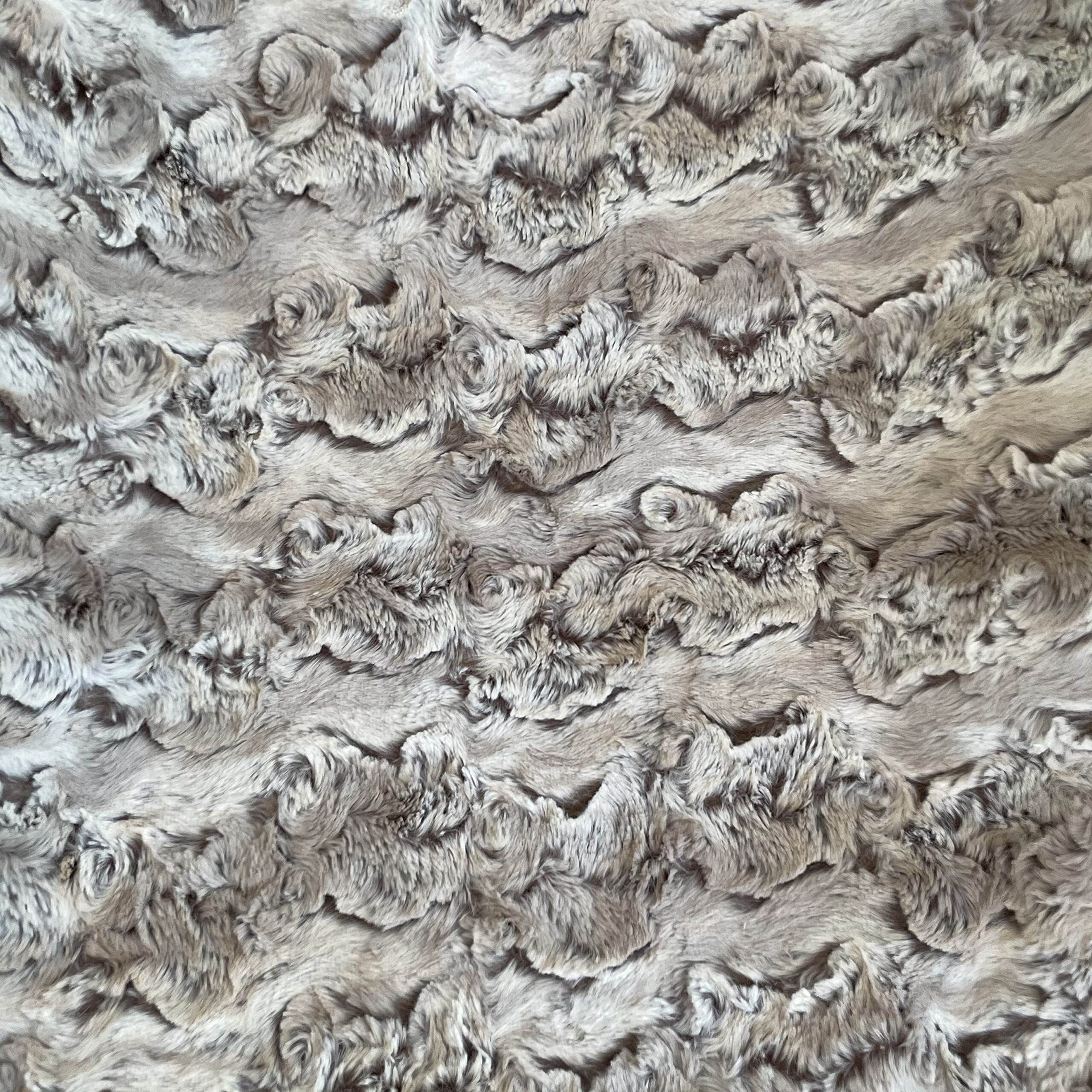 Plutus Light Brown Wild Rabbit Faux Fur Luxury Throw Blanket