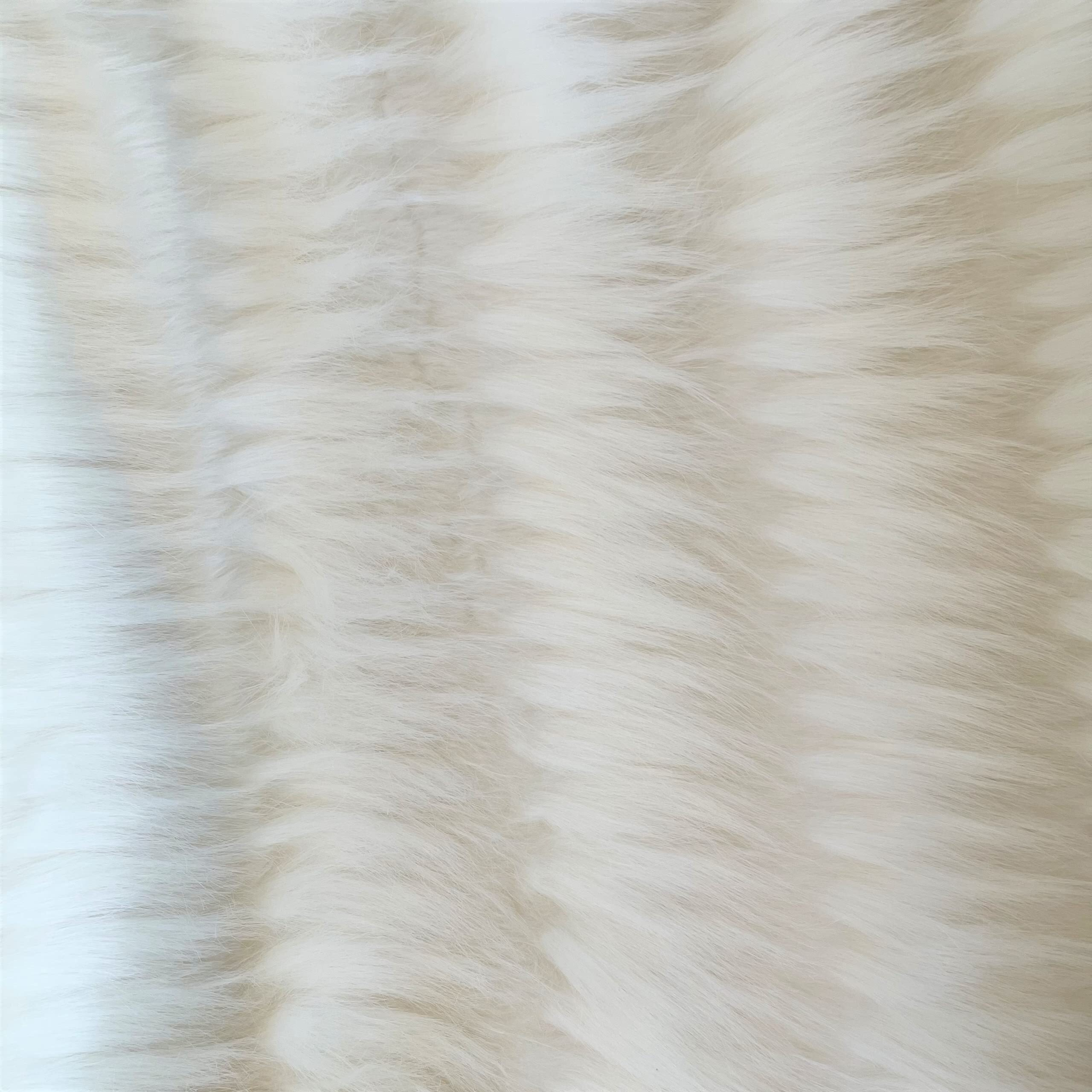 Plutus Off White Exotic Feather Faux Fur Luxury Throw Blanket
