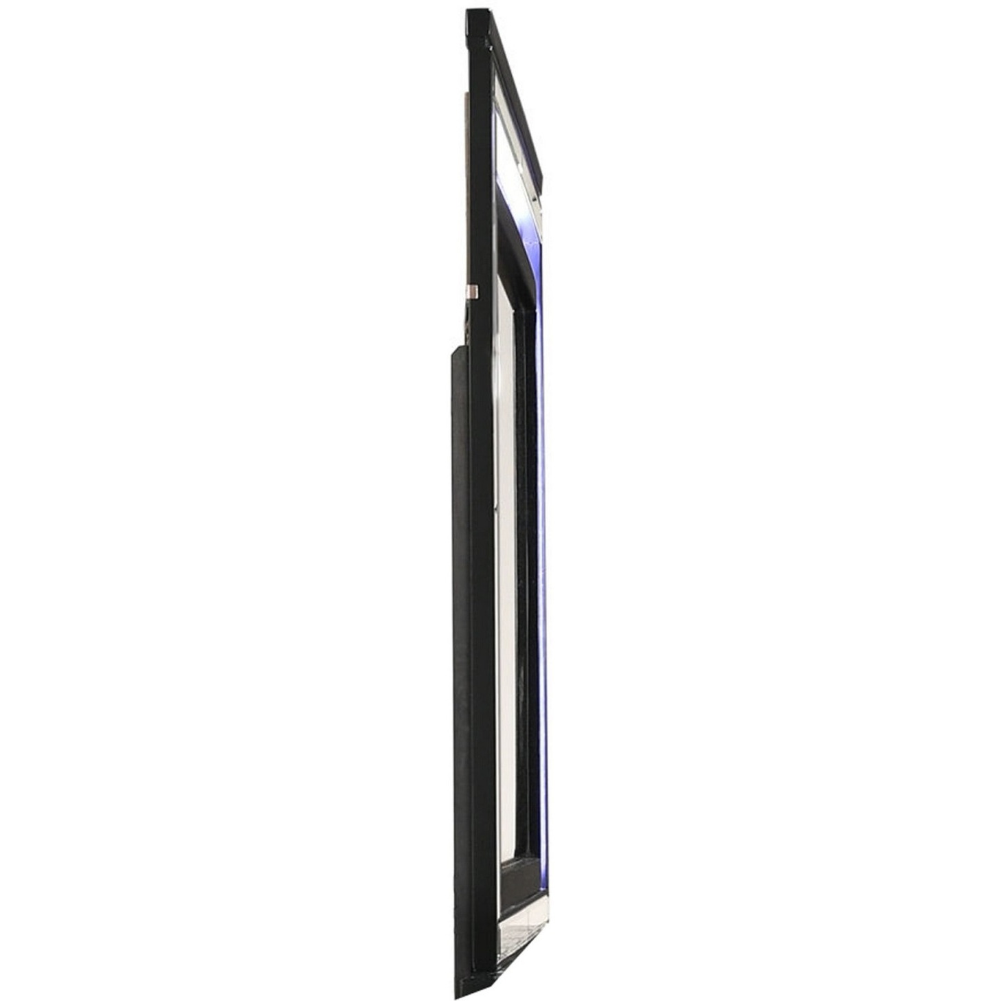Kya 38 x 50 Vanity Dresser Mirror with Built In LED Lighting, Glam Black