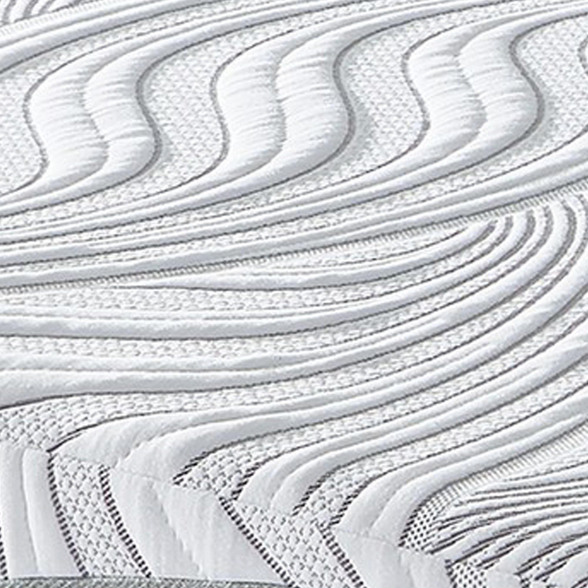 10 Inch Memory Foam Queen Mattress, White and Gray, Stretch Knit Cover